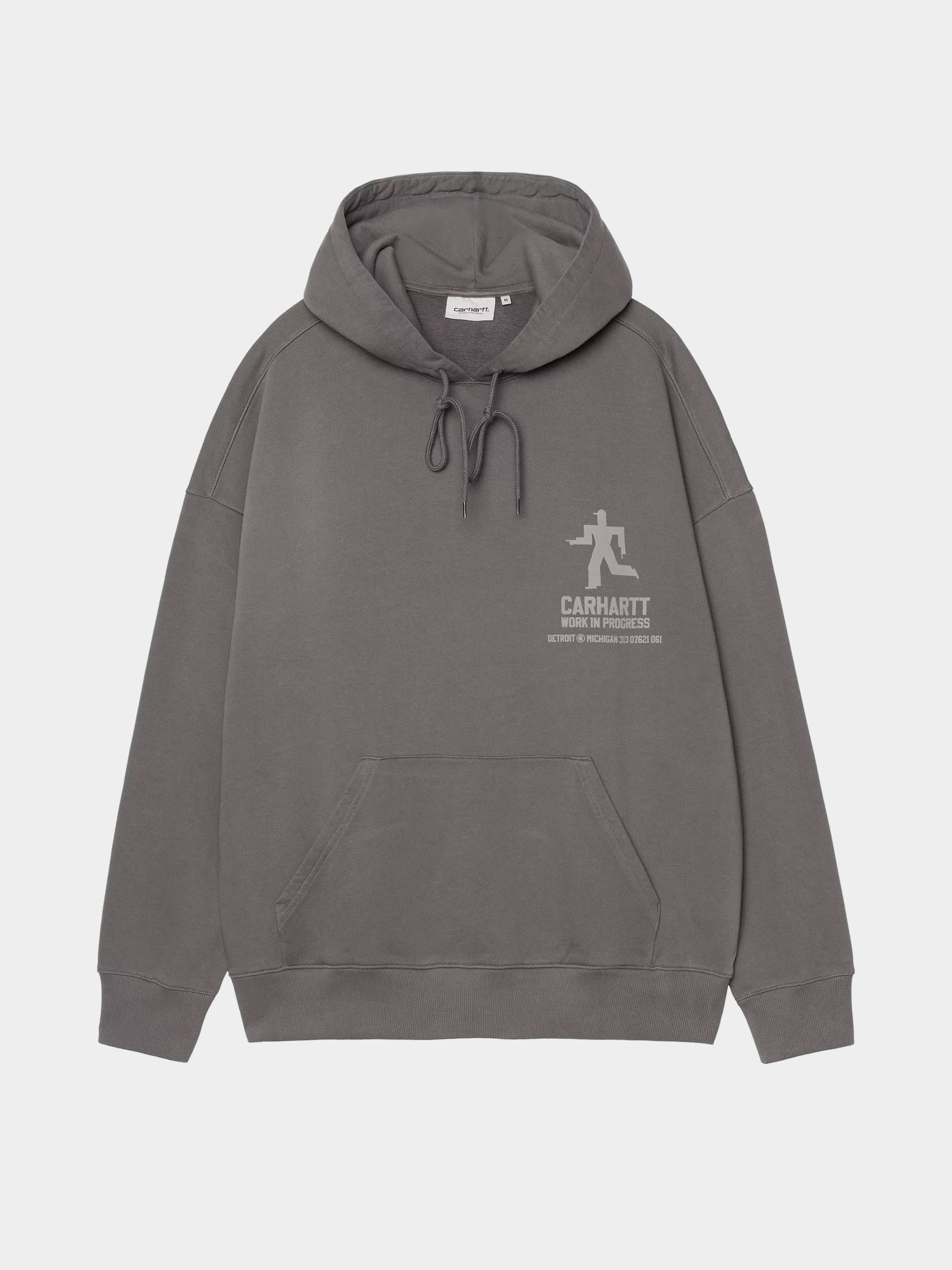 Hanorac cu glugă Carhartt WIP Distance HD (graphite/stone dyed)
