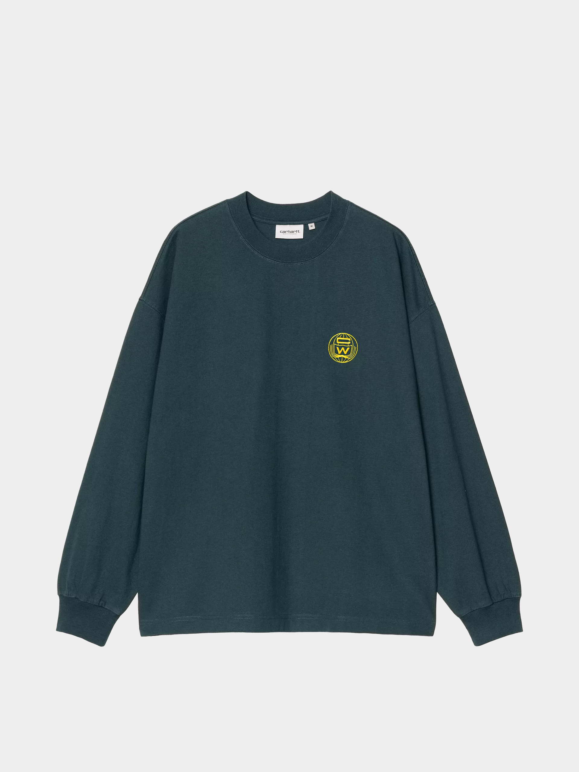 Longsleeve Carhartt WIP World Class (deep lagoon/heavy stone wash)