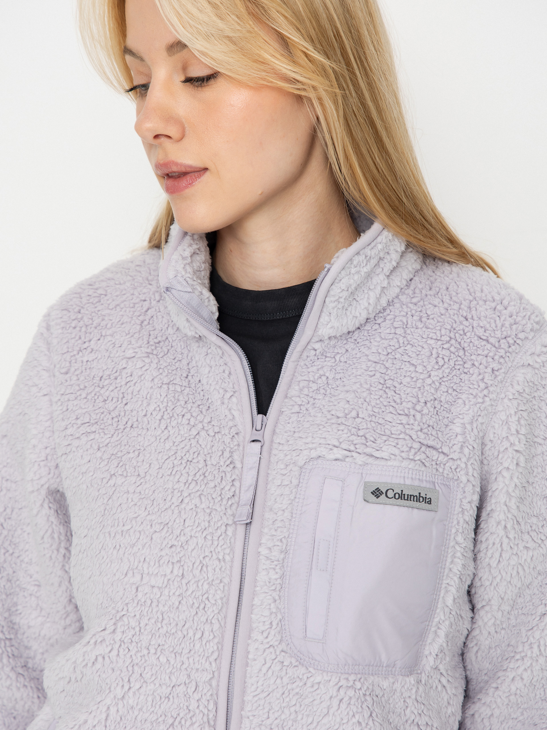 Pentru femei Hanorac din fleece Columbia West Bend Full Zip II (lavender pearl)