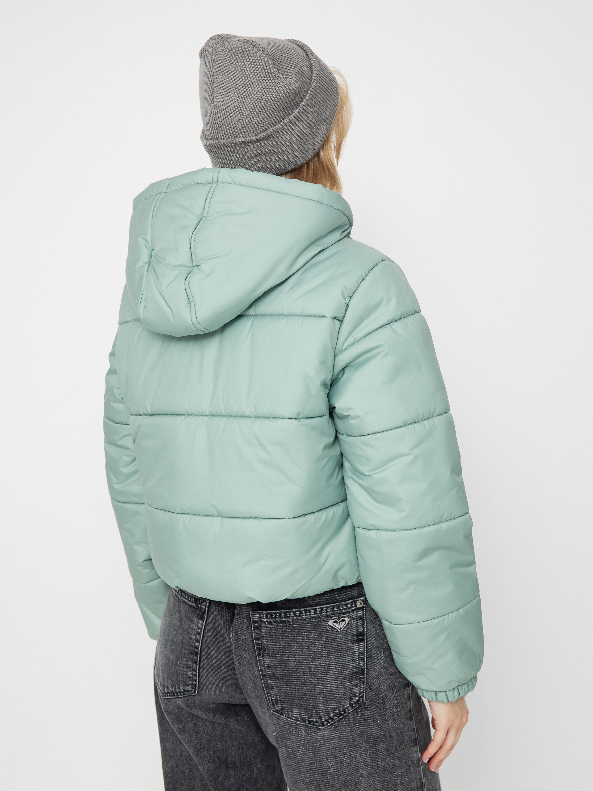 Geacă Vans Hillgate Cropped Puffer Wmn (gray olive)