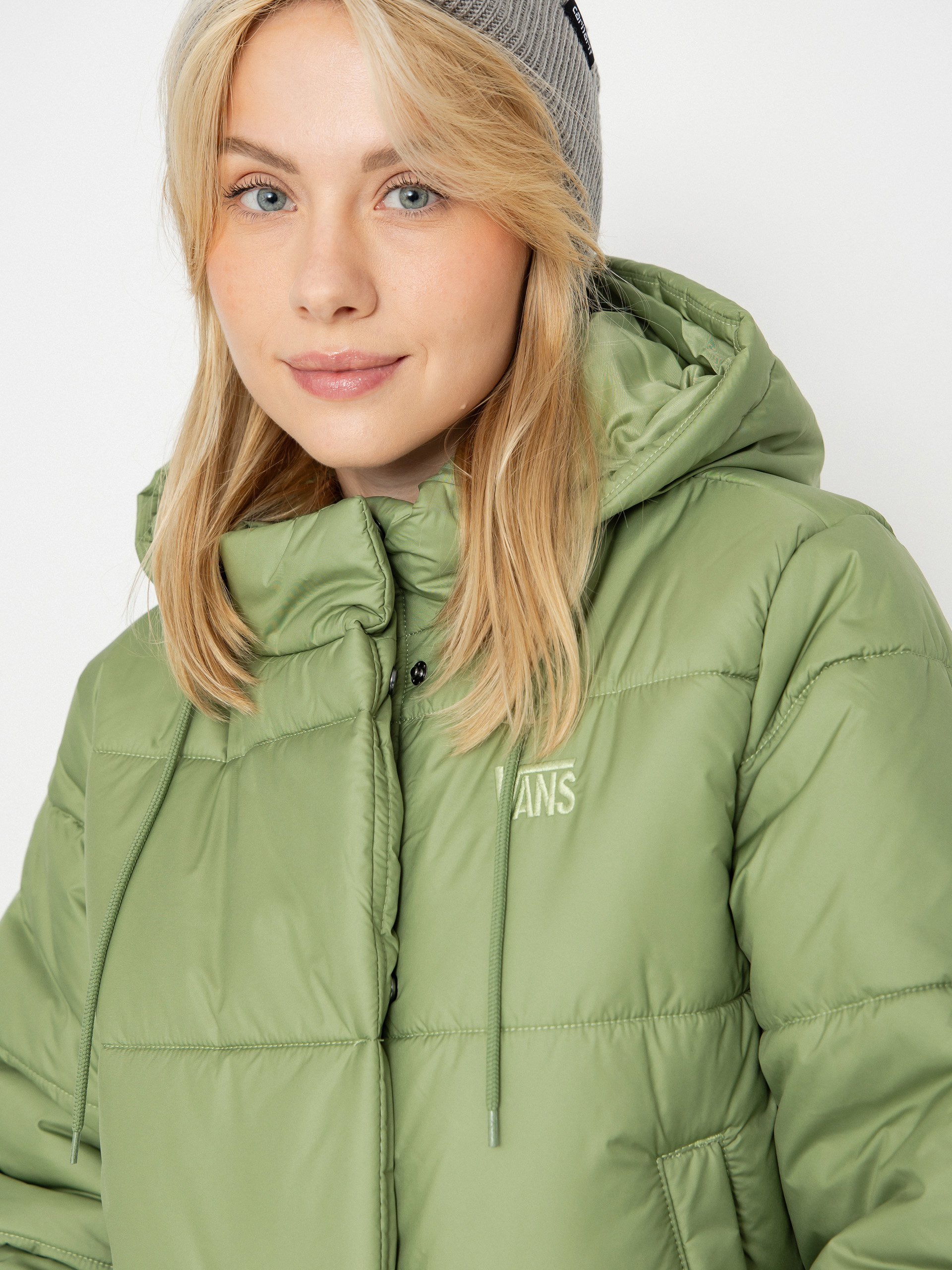 Geacă Vans Hillgate Cropped Puffer Wmn (neutral olive)