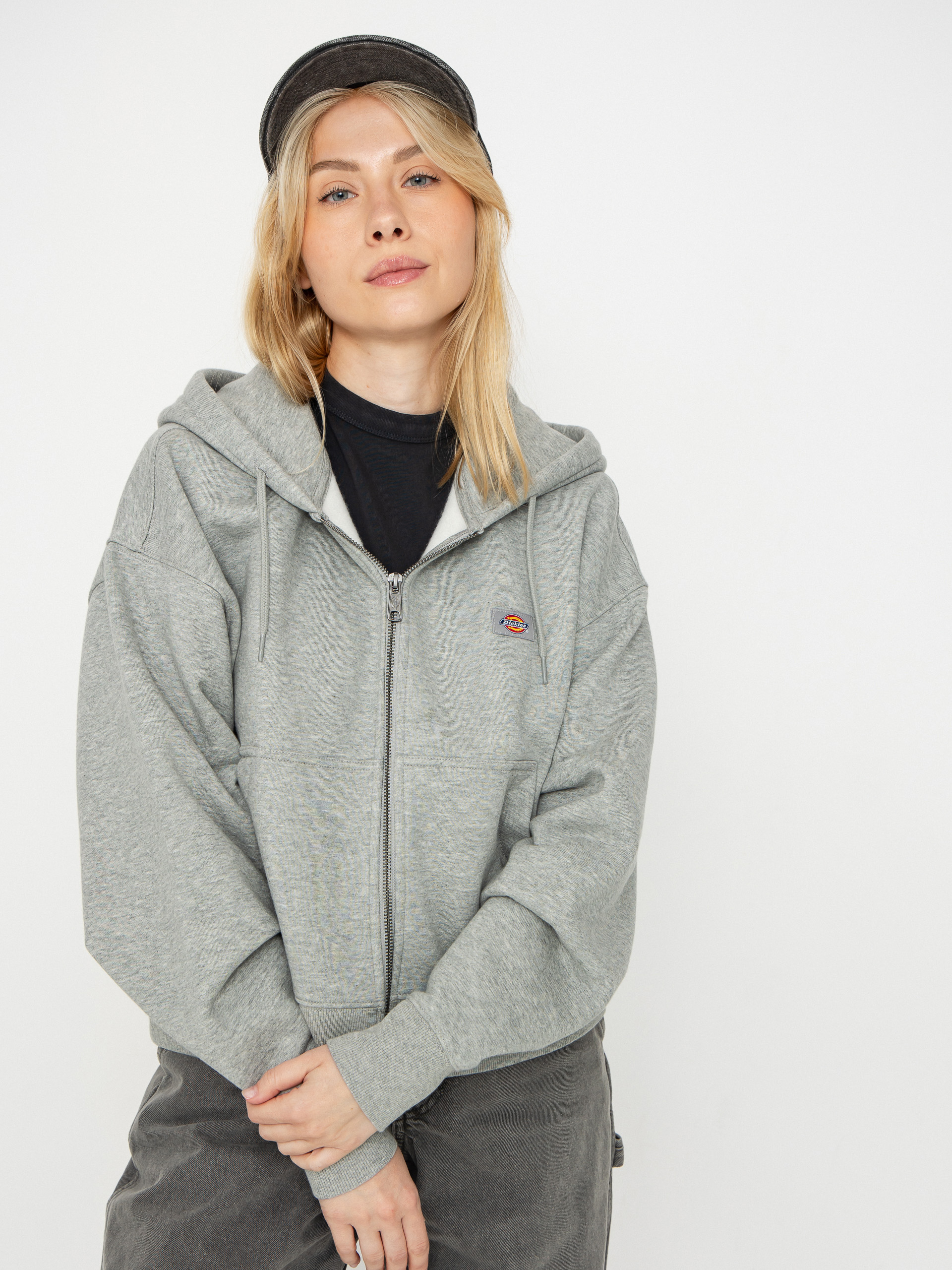 Hanorac cu glugă Dickies Oakport ZHD Wmn (heather grey)