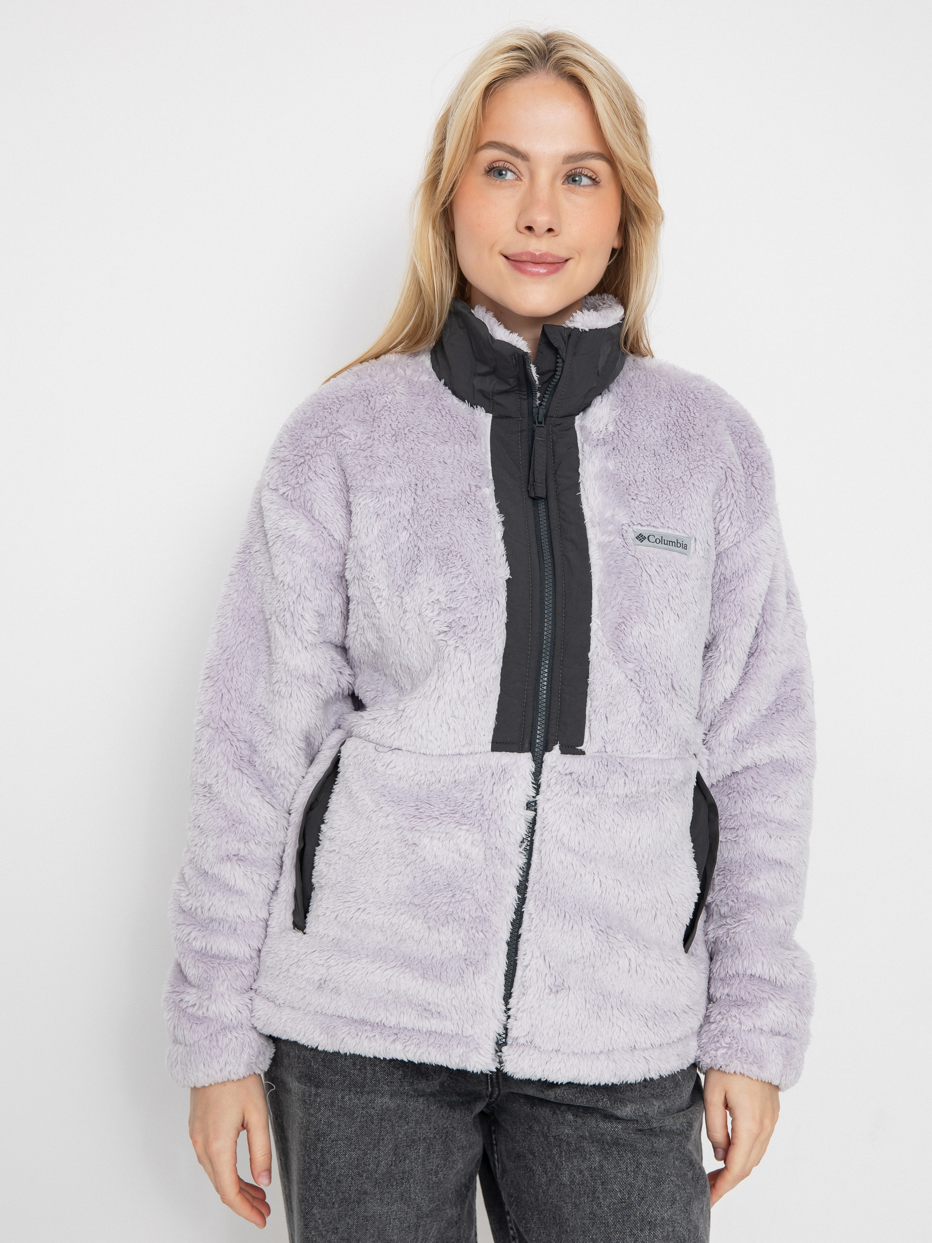 Hanorac din fleece Columbia Boundless Discovery Sherpa Full Zip II Wmn (lavender pearl/shark)
