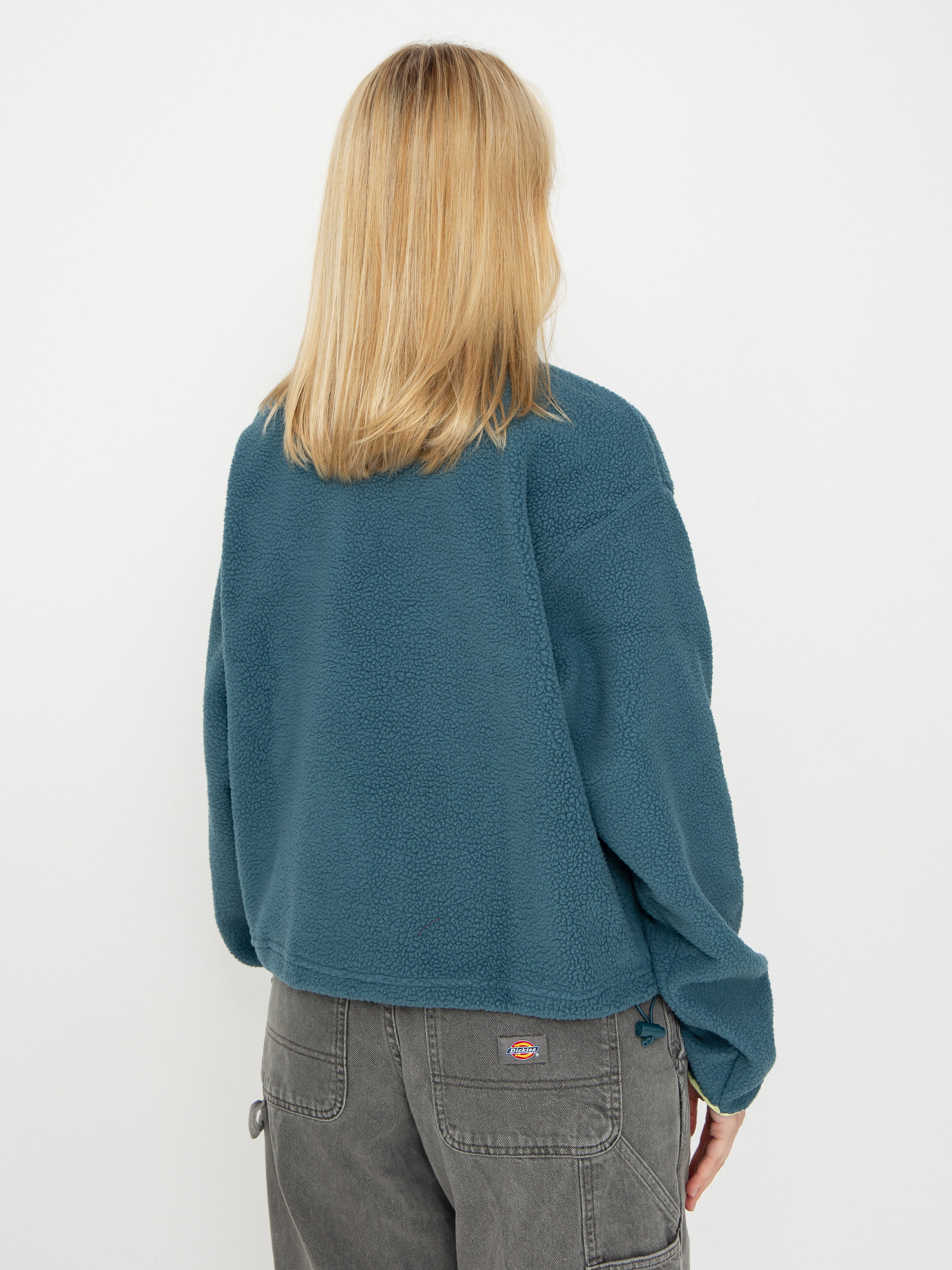 Pentru femei Hanorac din fleece Columbia Helvetia II Cropped Half Snap (everblue/crushed blue/citron haze)