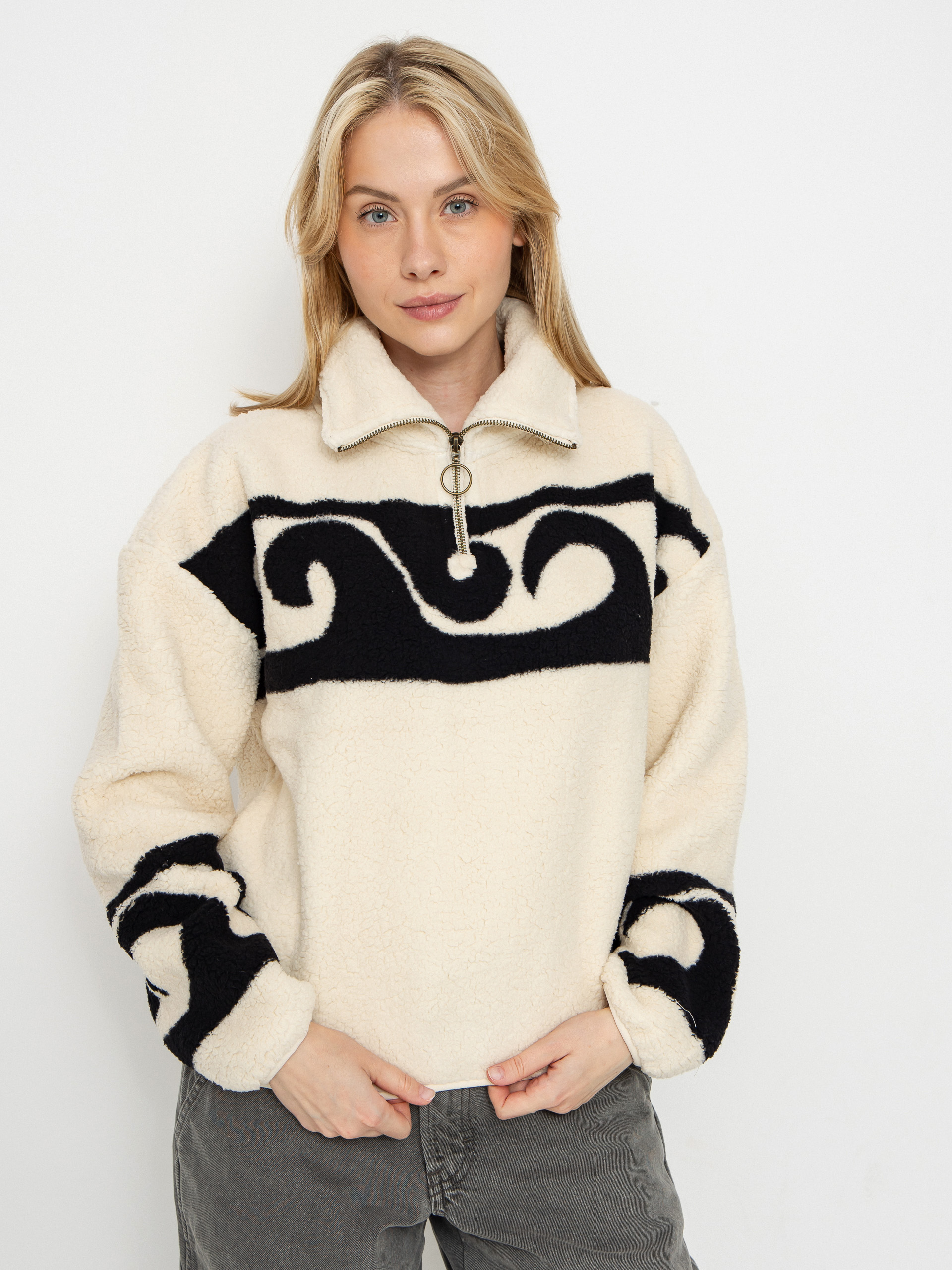 Hanorac din fleece Billabong Dont You Wmn (whitecap)