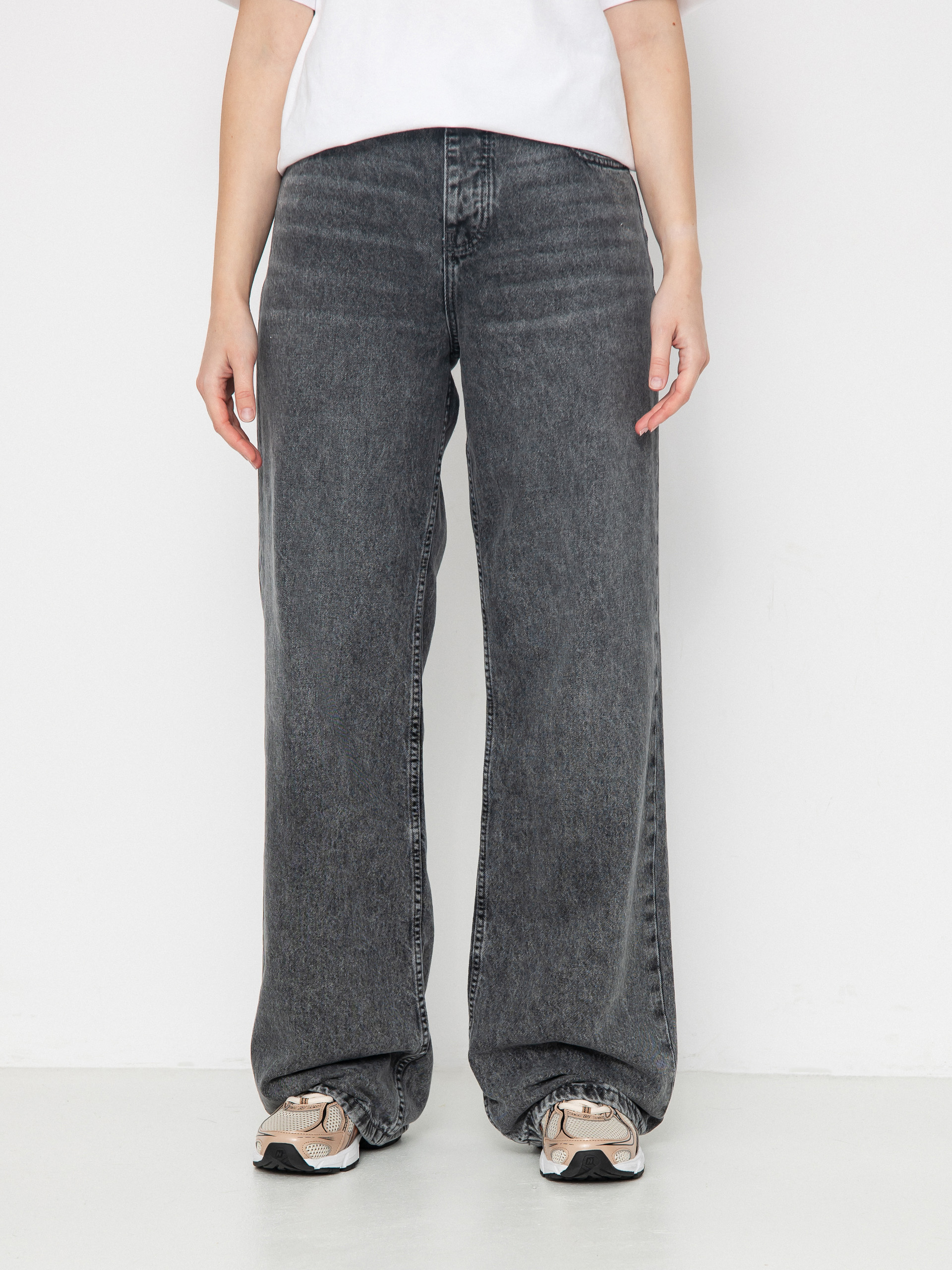 Pantaloni Roxy Milla Wide Leg Regular Mid Gr Wmn (mid grey)