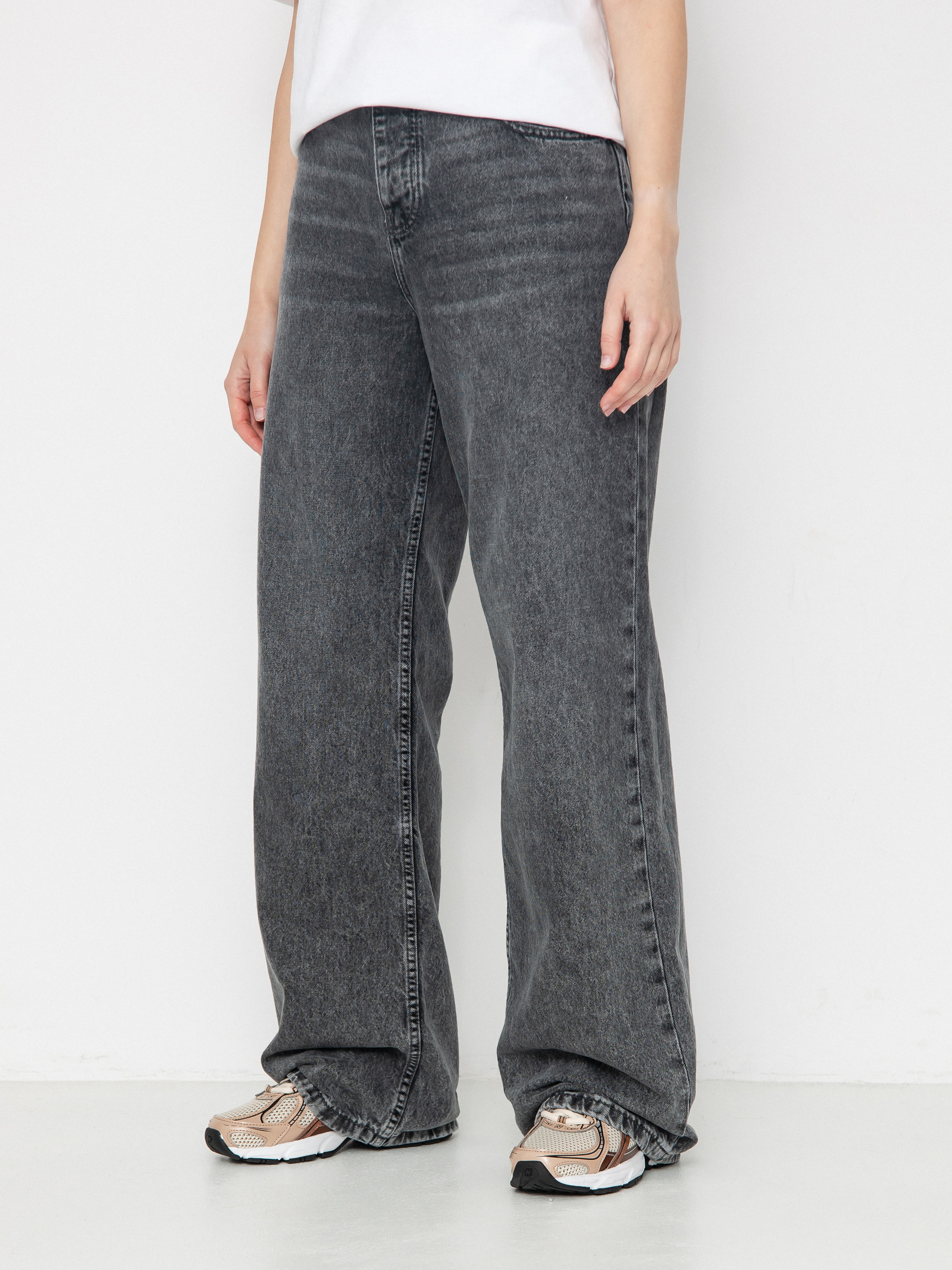 Pantaloni Roxy Milla Wide Leg Regular Mid Gr Wmn (mid grey)