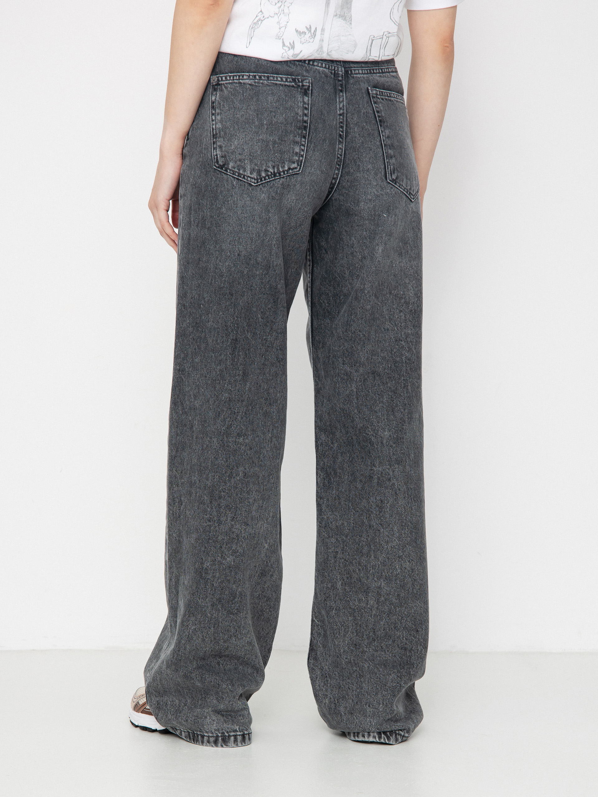 Pantaloni Roxy Milla Wide Leg Regular Mid Gr Wmn (mid grey)