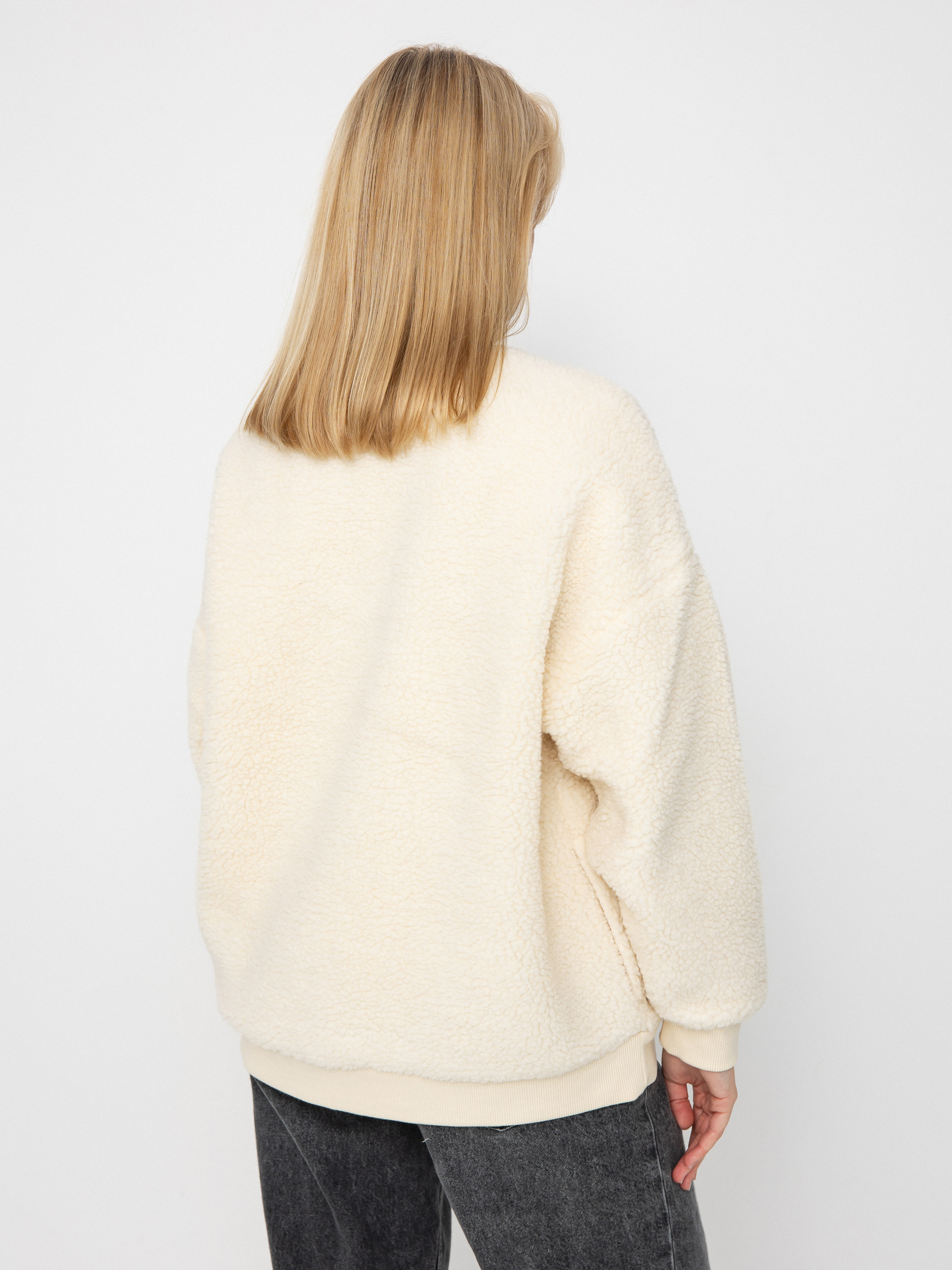 Pentru femei Hanorac din fleece Quiksilver Barranco Crew (snow white)