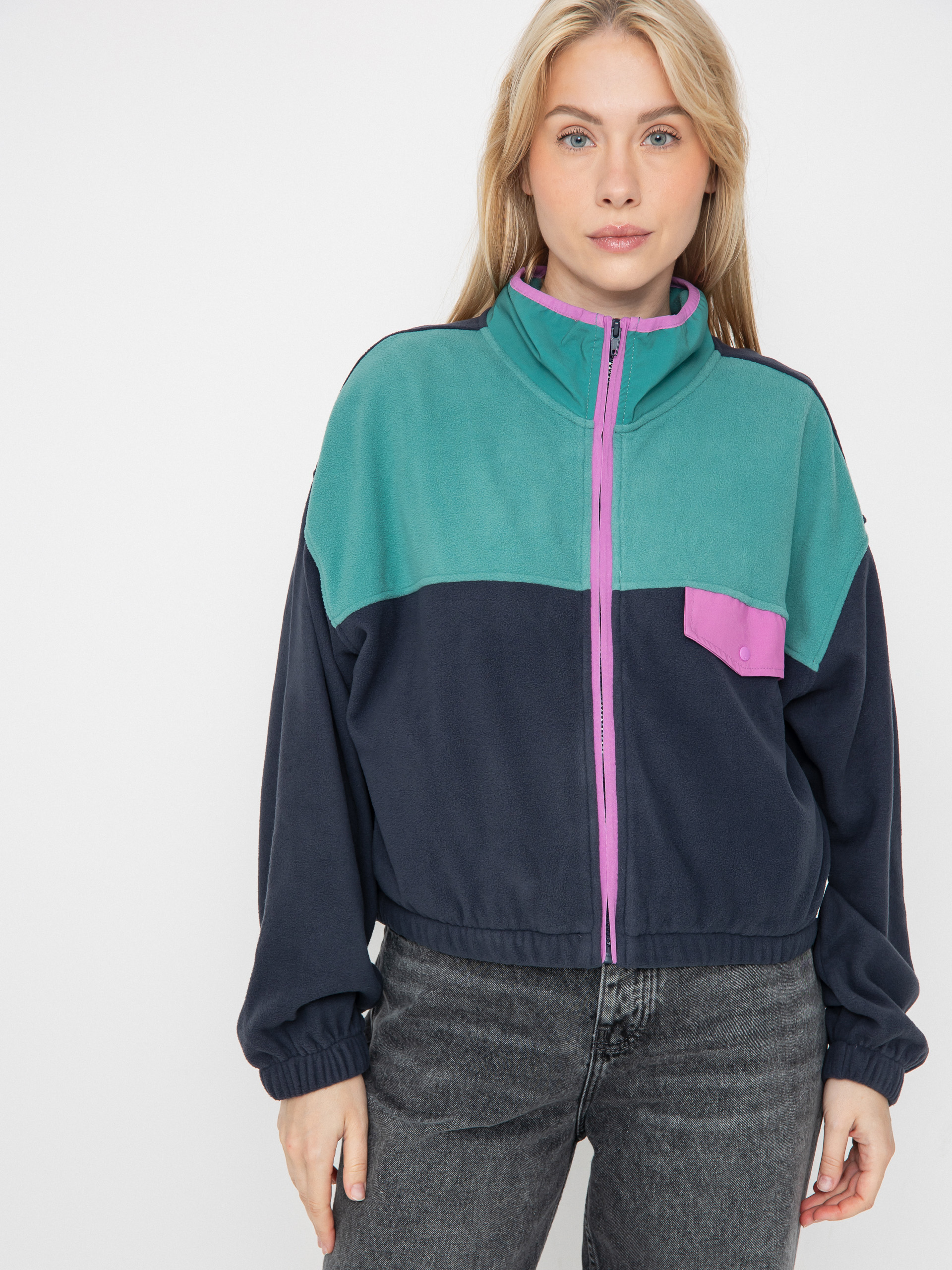 Hanorac din fleece Quiksilver Kedai FZ Wmn