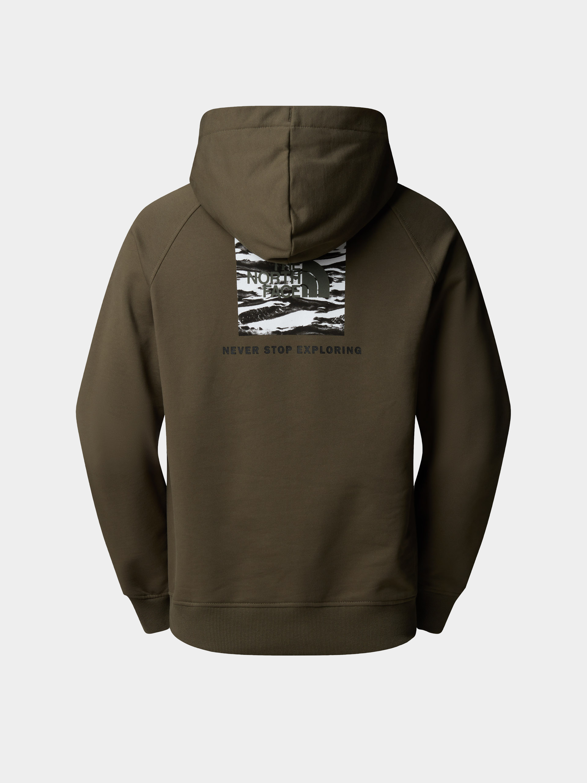 Hanorac cu glugă The North Face Box Nse Edge Of Light Infill Raglan HD (new taupe green/tnf bla)