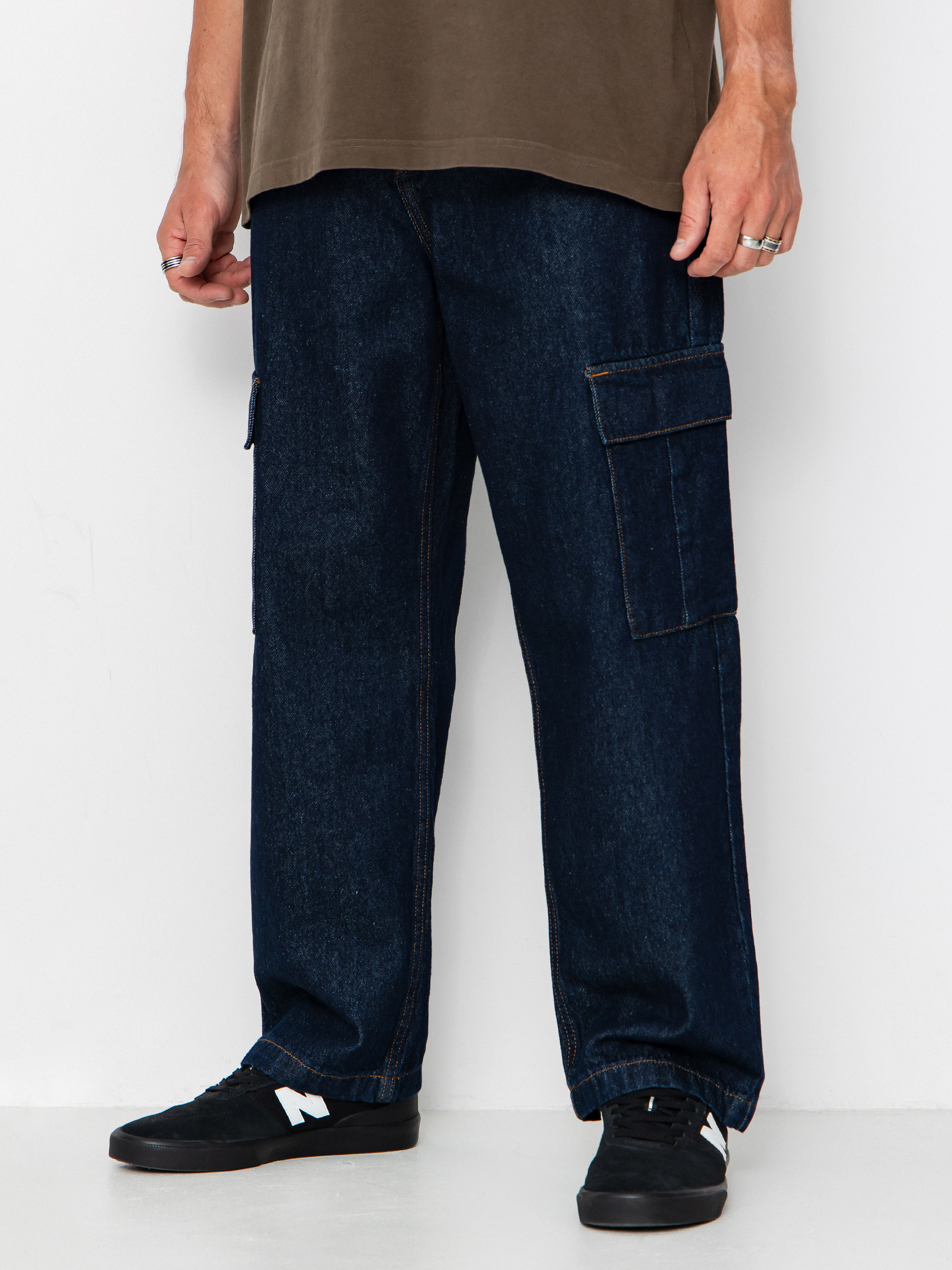 Pantaloni DC Worker Baggy Denim Cargo (dark denim)