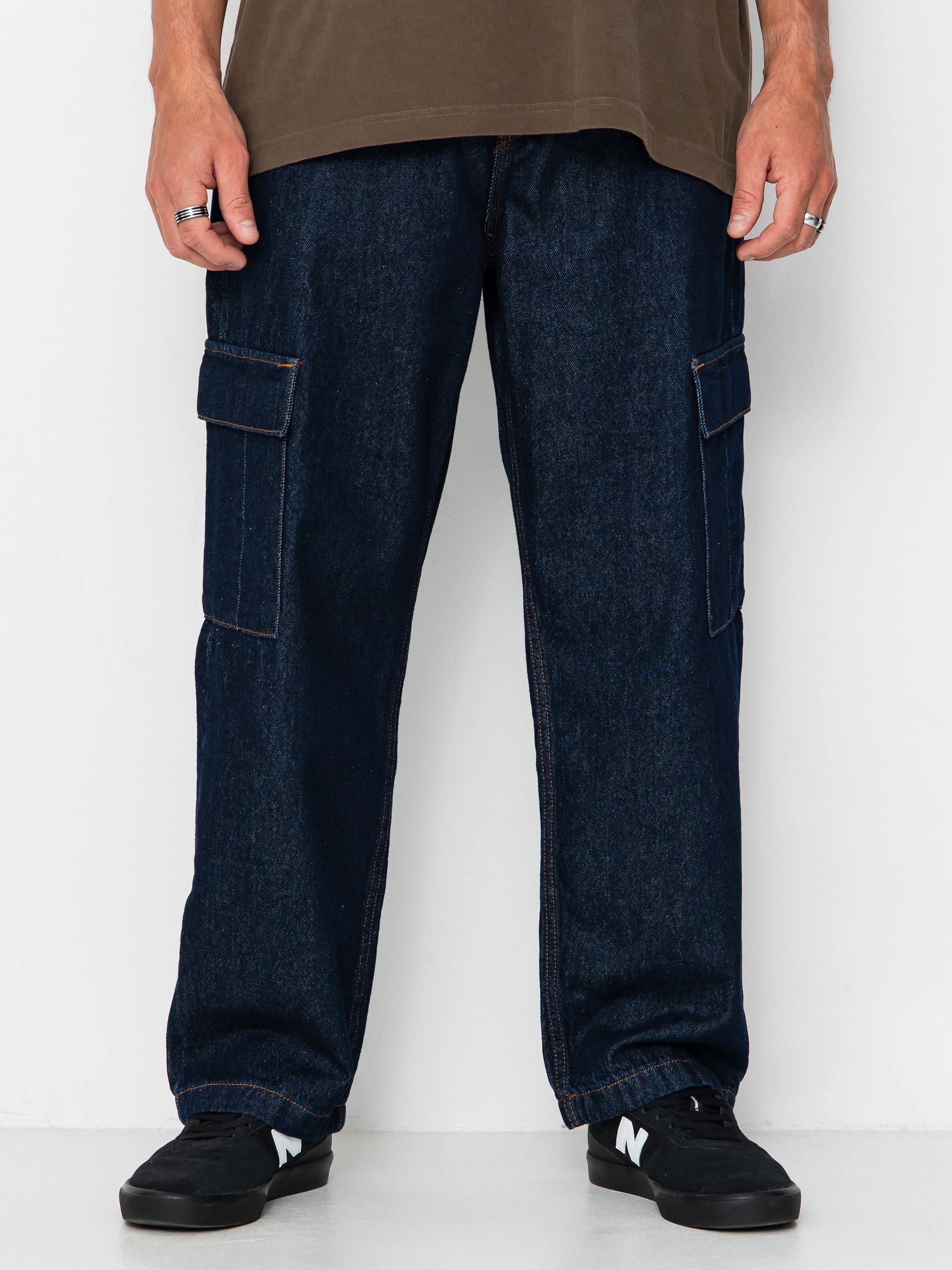 Pantaloni DC Worker Baggy Denim Cargo (dark denim)