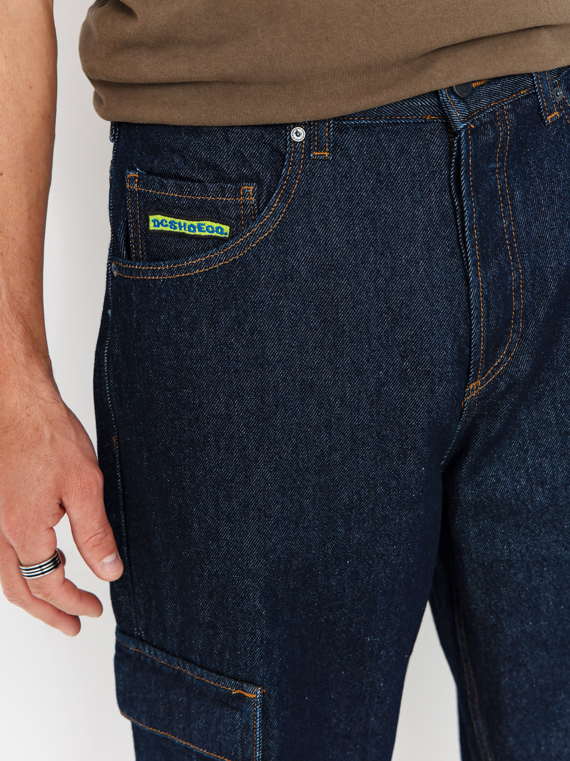 Pantaloni DC Worker Baggy Denim Cargo (dark denim)