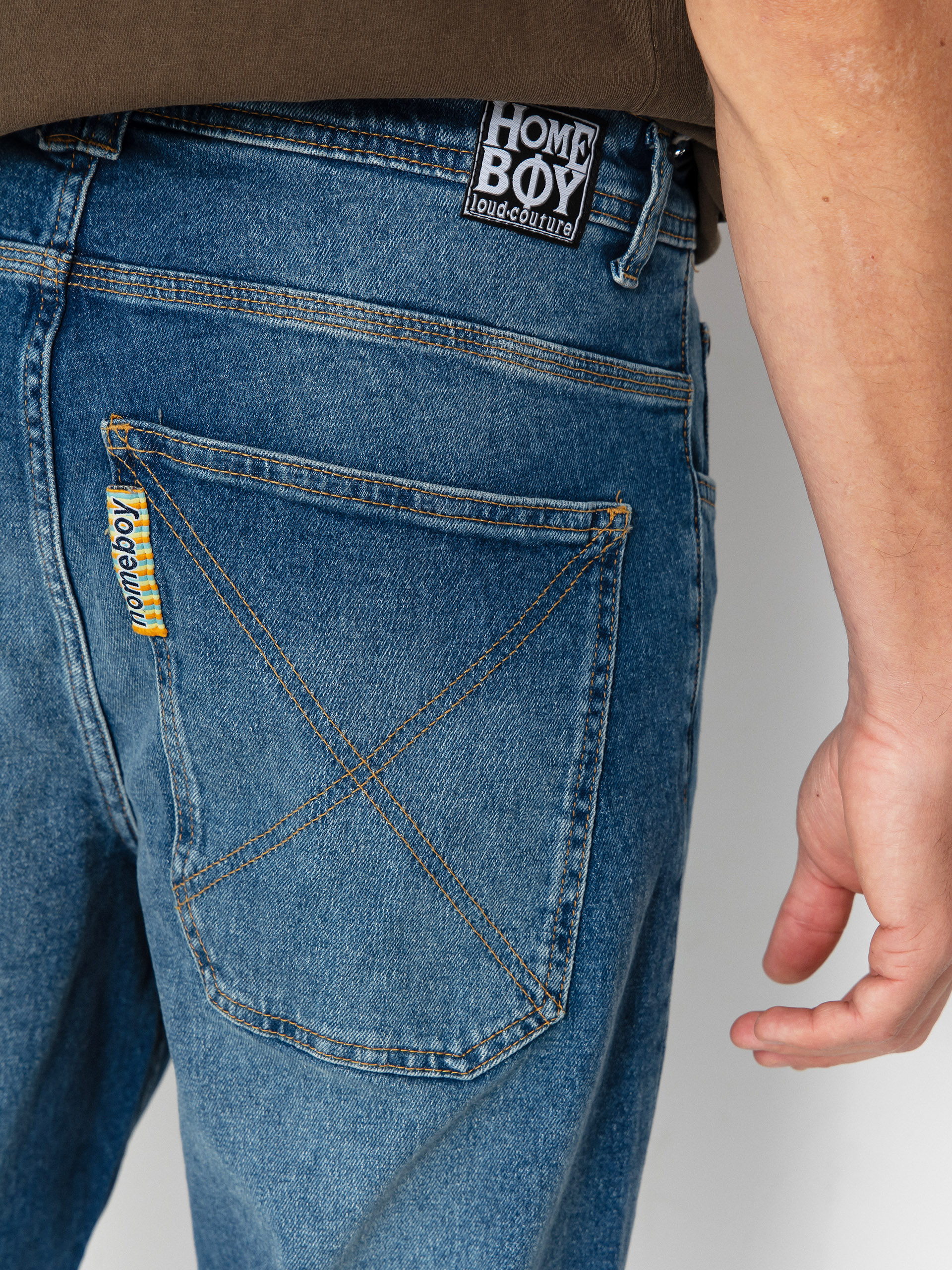 Pantaloni Homeboy X Tra Baggy Wiskers Denim (vintage blue)