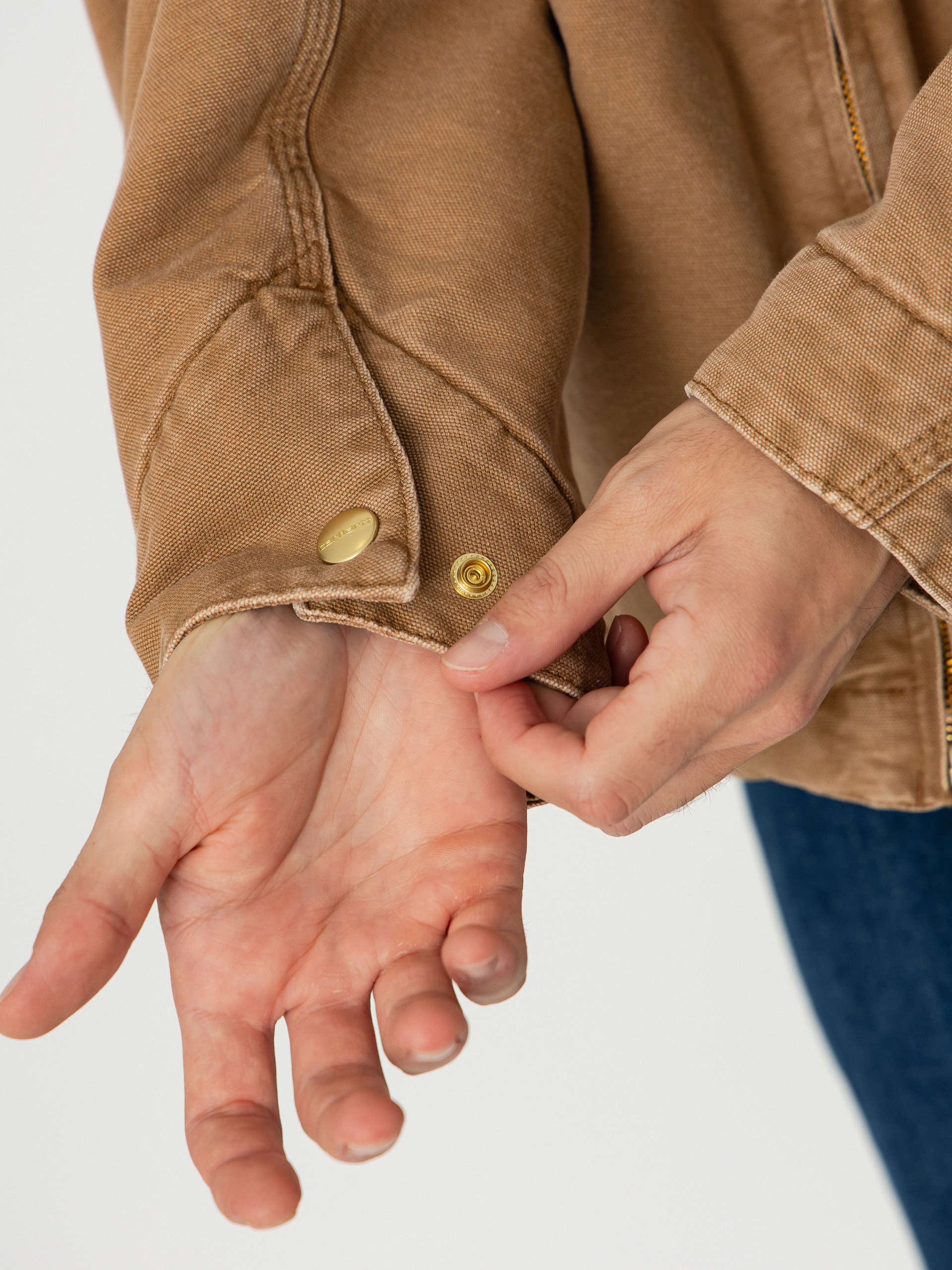 Geacă Carhartt WIP OG Detroit (hamilton brown/tobacco/stone canvas)