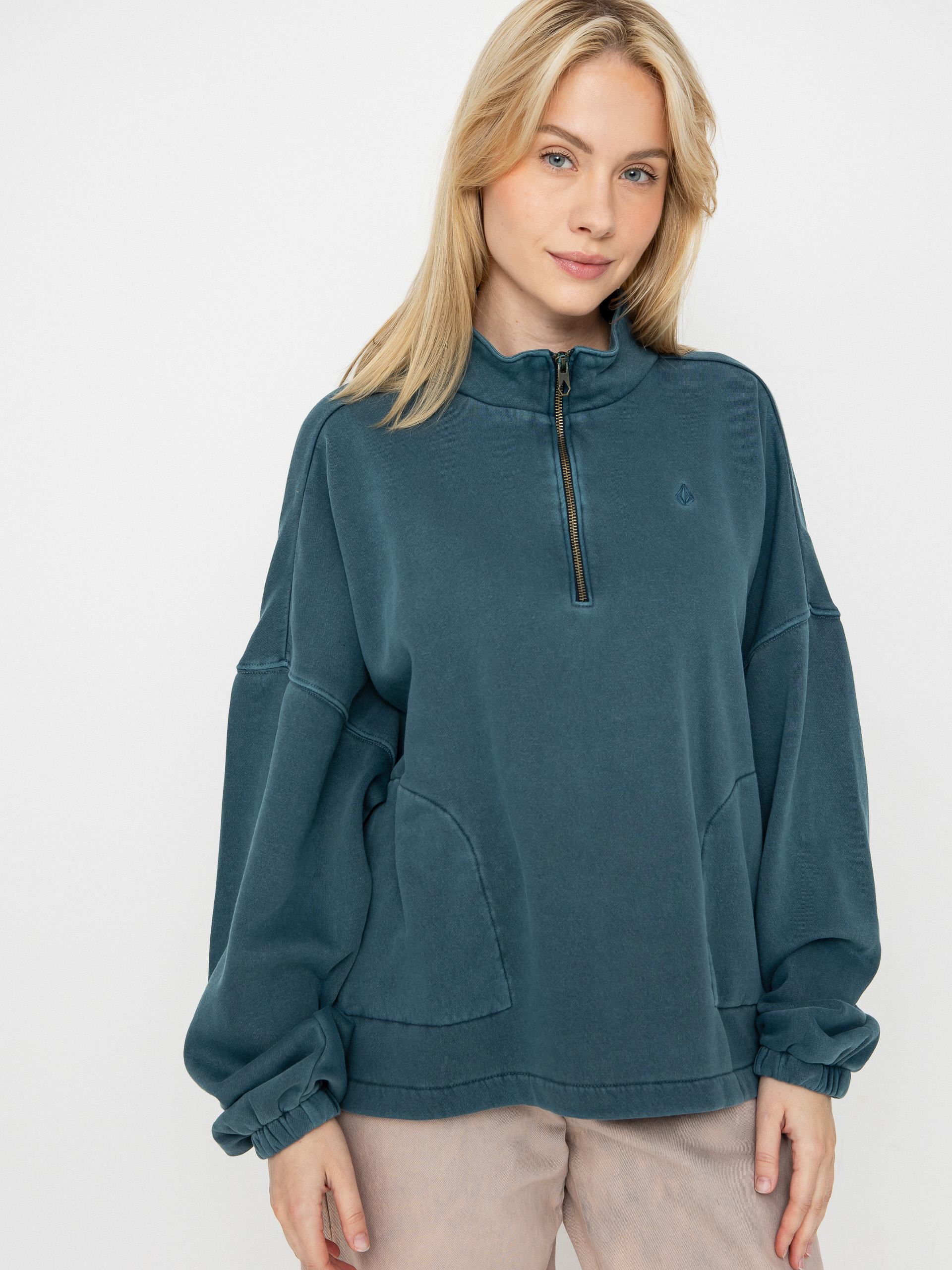 Hanorac Volcom Stone Soft Quarter Zip Wmn (emerald green)