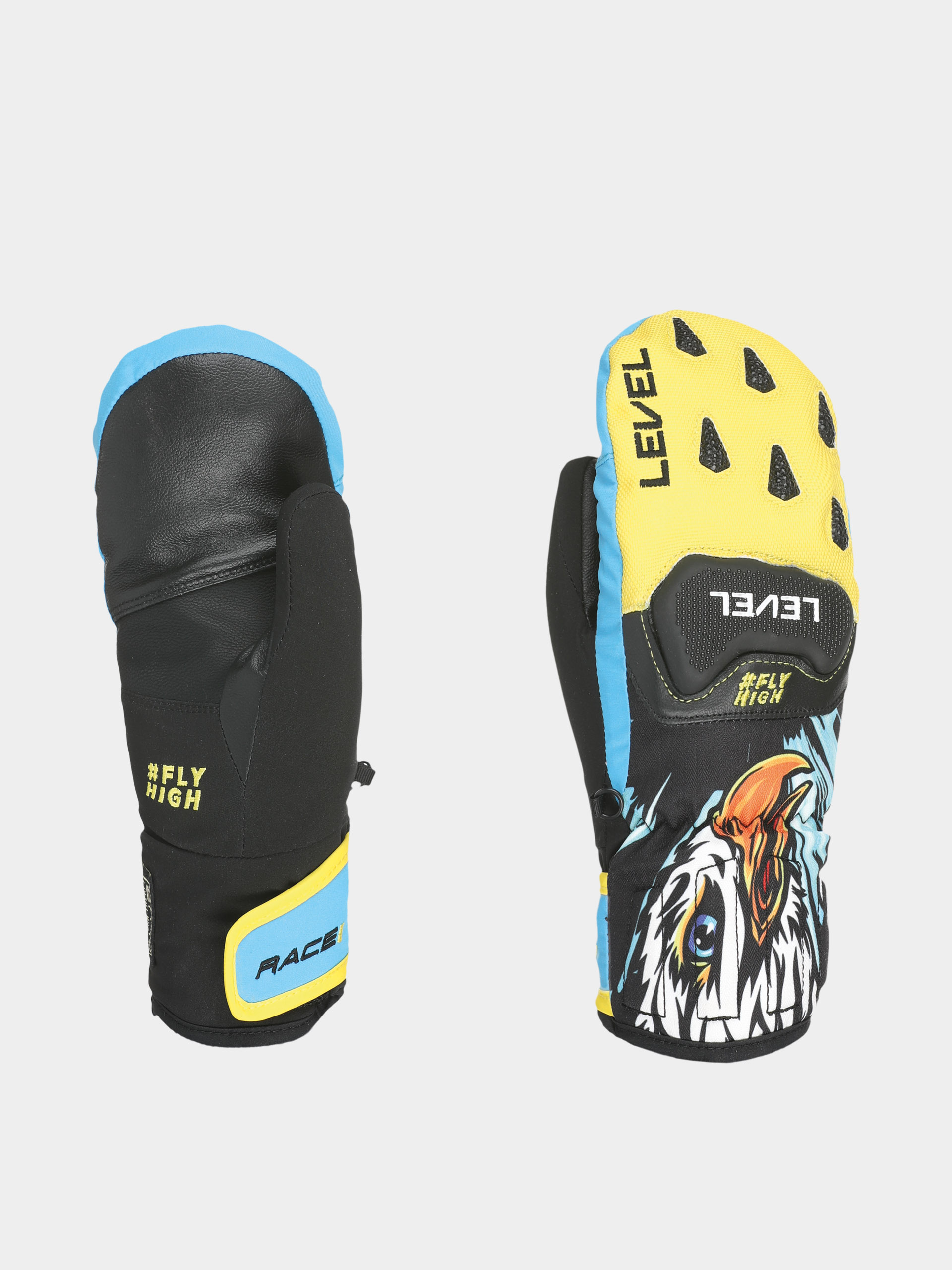 Mu0103nuu0219i Level Race Jr Mitt JR (yellow blue)