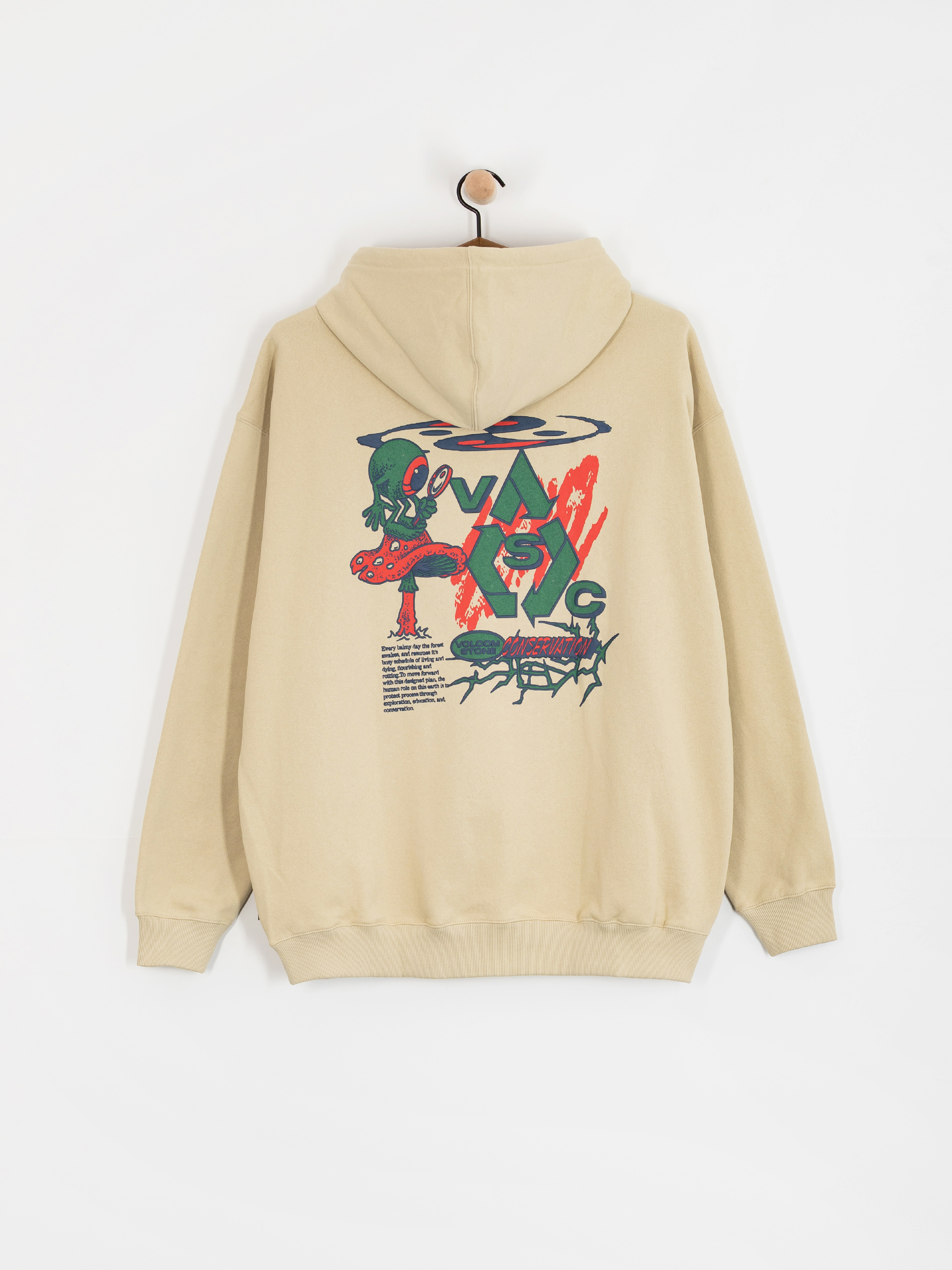 Hanorac cu glugă Volcom Vsc Tripper HD (light beige)