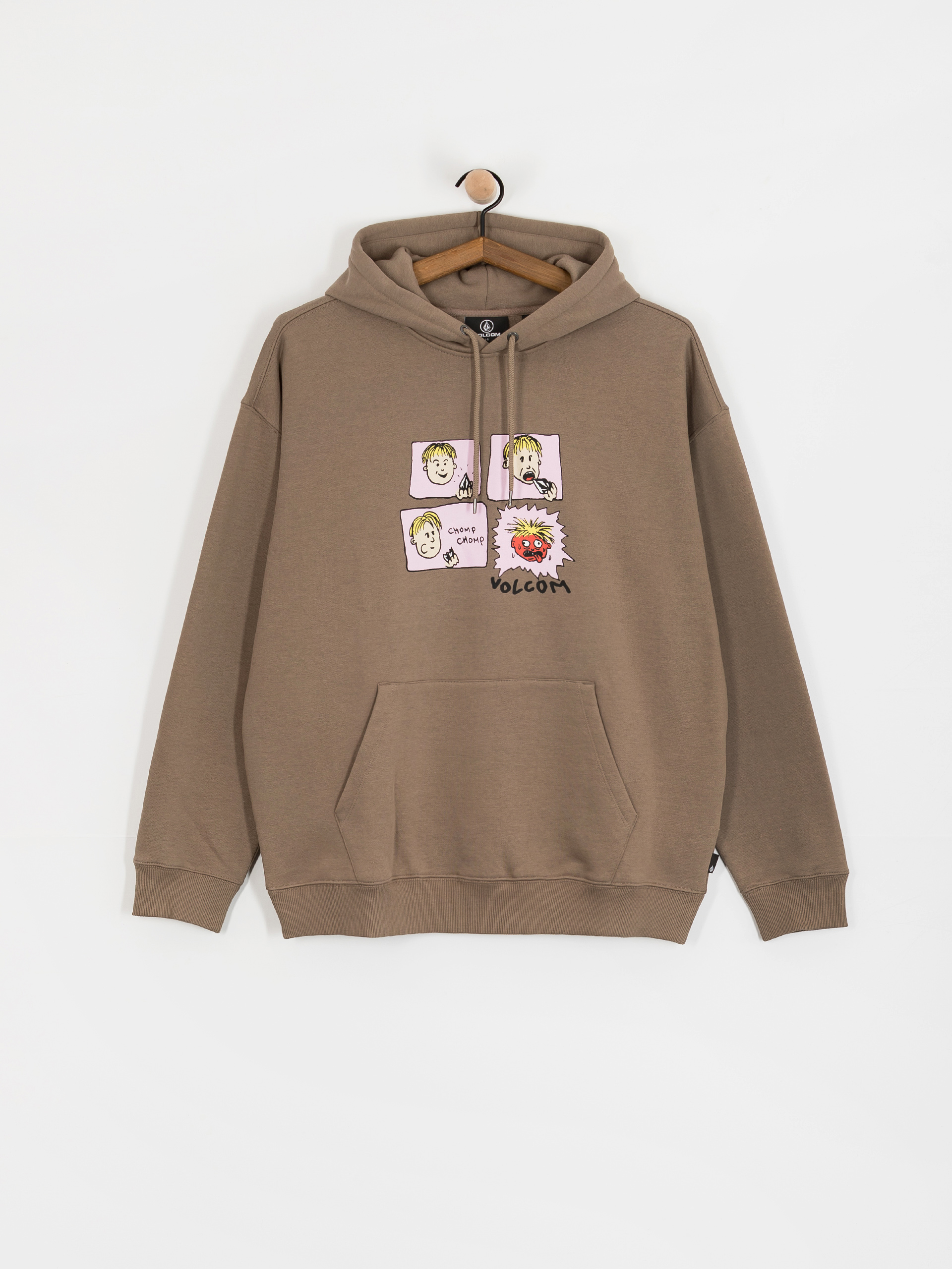 Hanorac cu glugă Volcom Chomp Chomp HD (brindle)