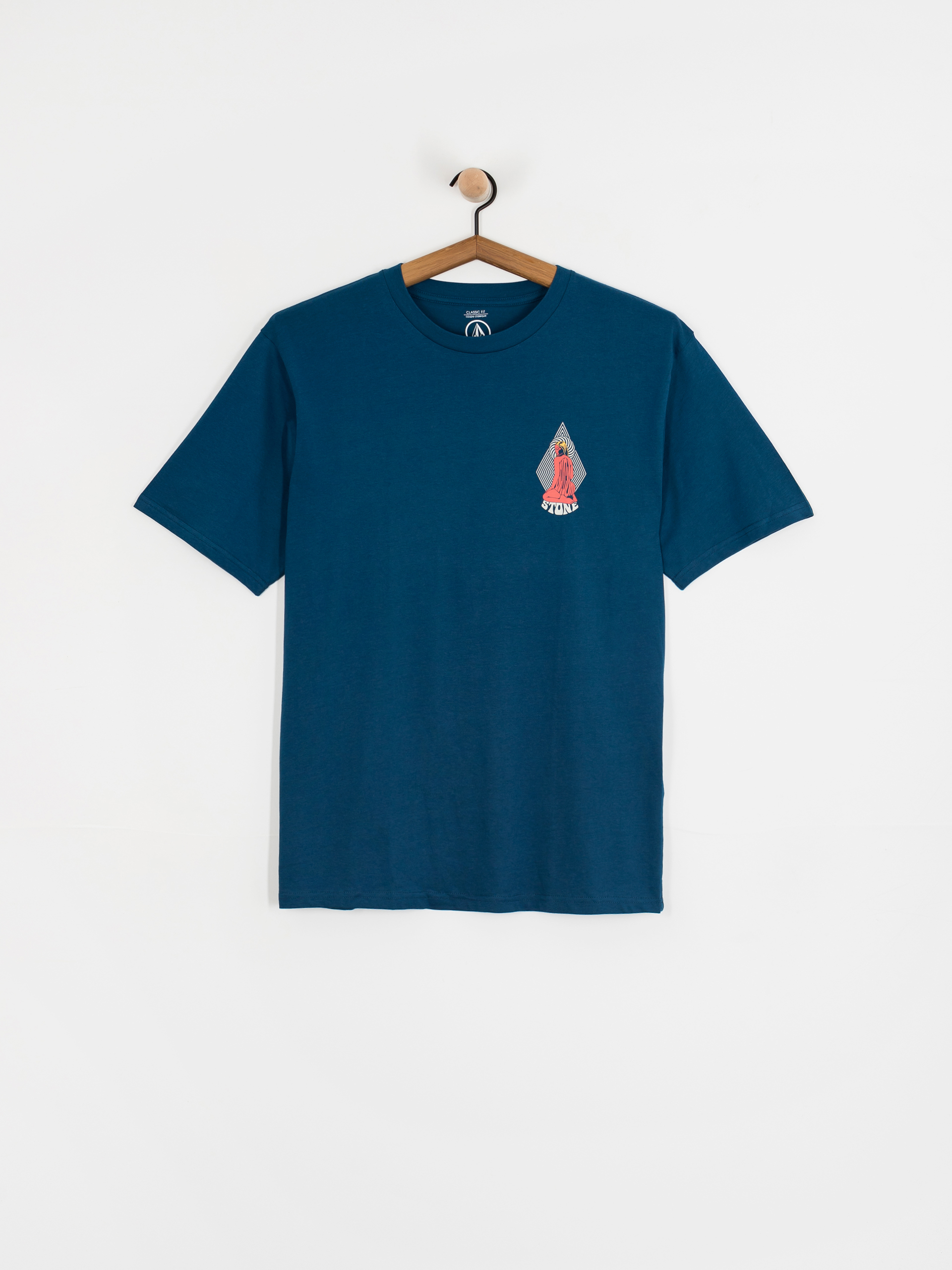 Tricou Volcom Psychback Bsc (cosmic blue)