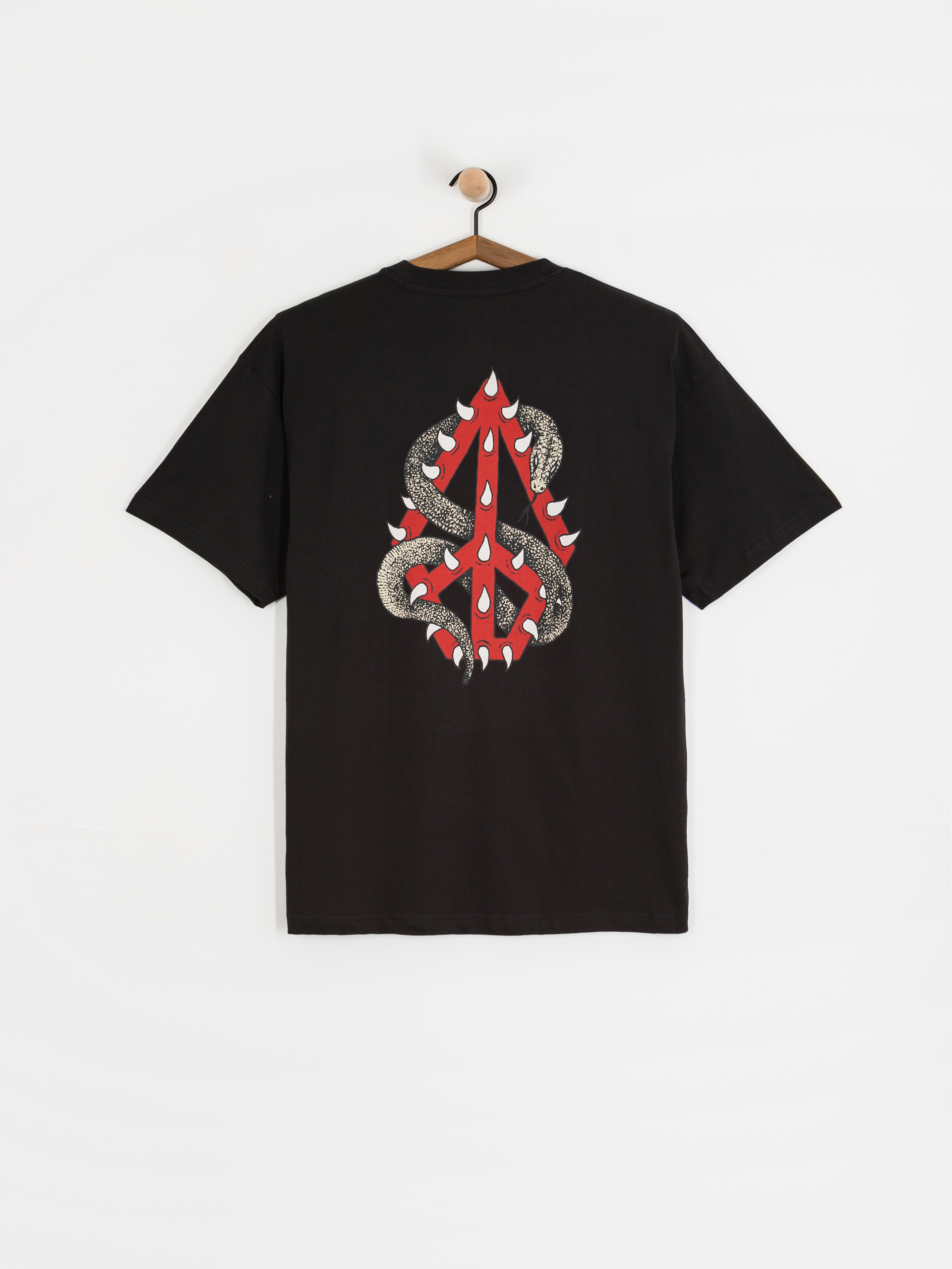 Tricou Volcom Snake Peace Lse (black)