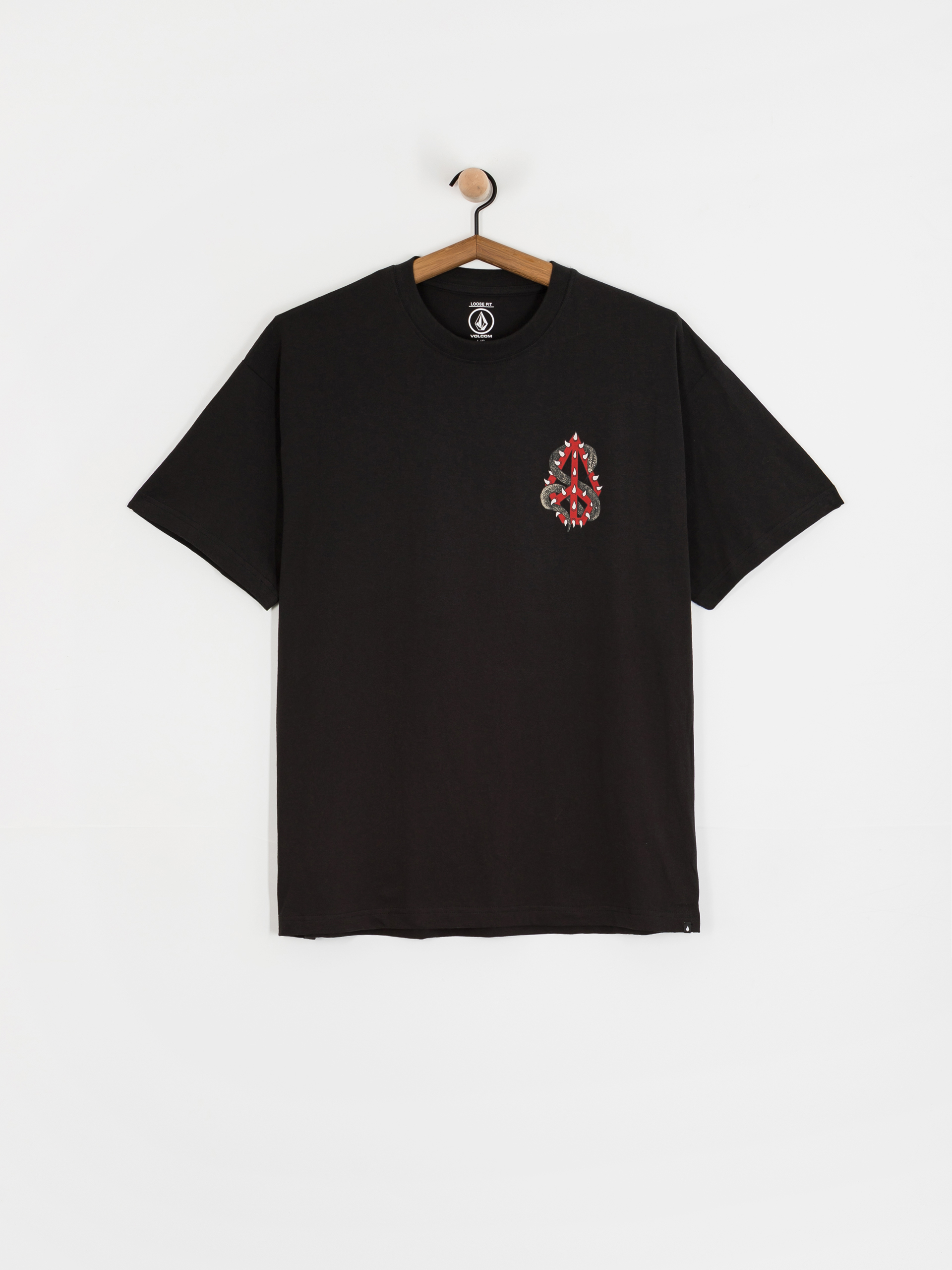 Tricou Volcom Snake Peace Lse (black)