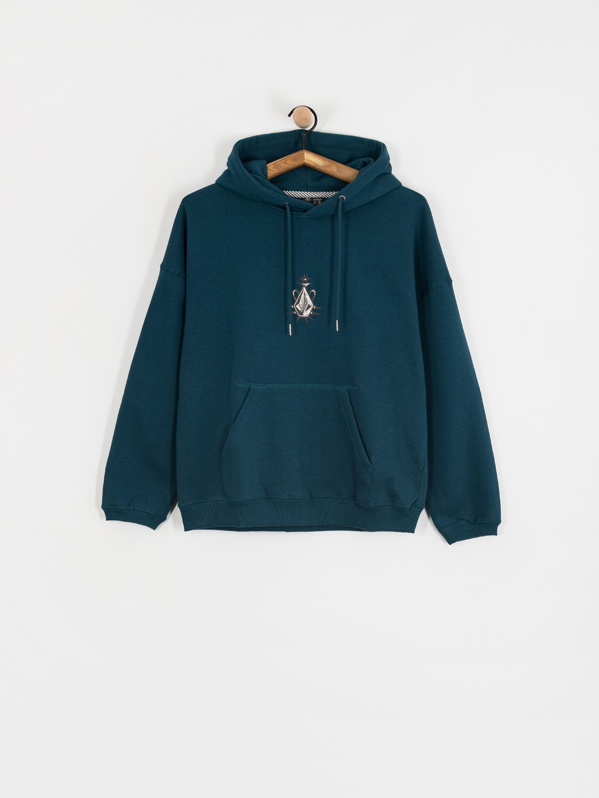 Hanorac cu glugă Volcom Fa Vaderetro HD Wmn (emerald green)