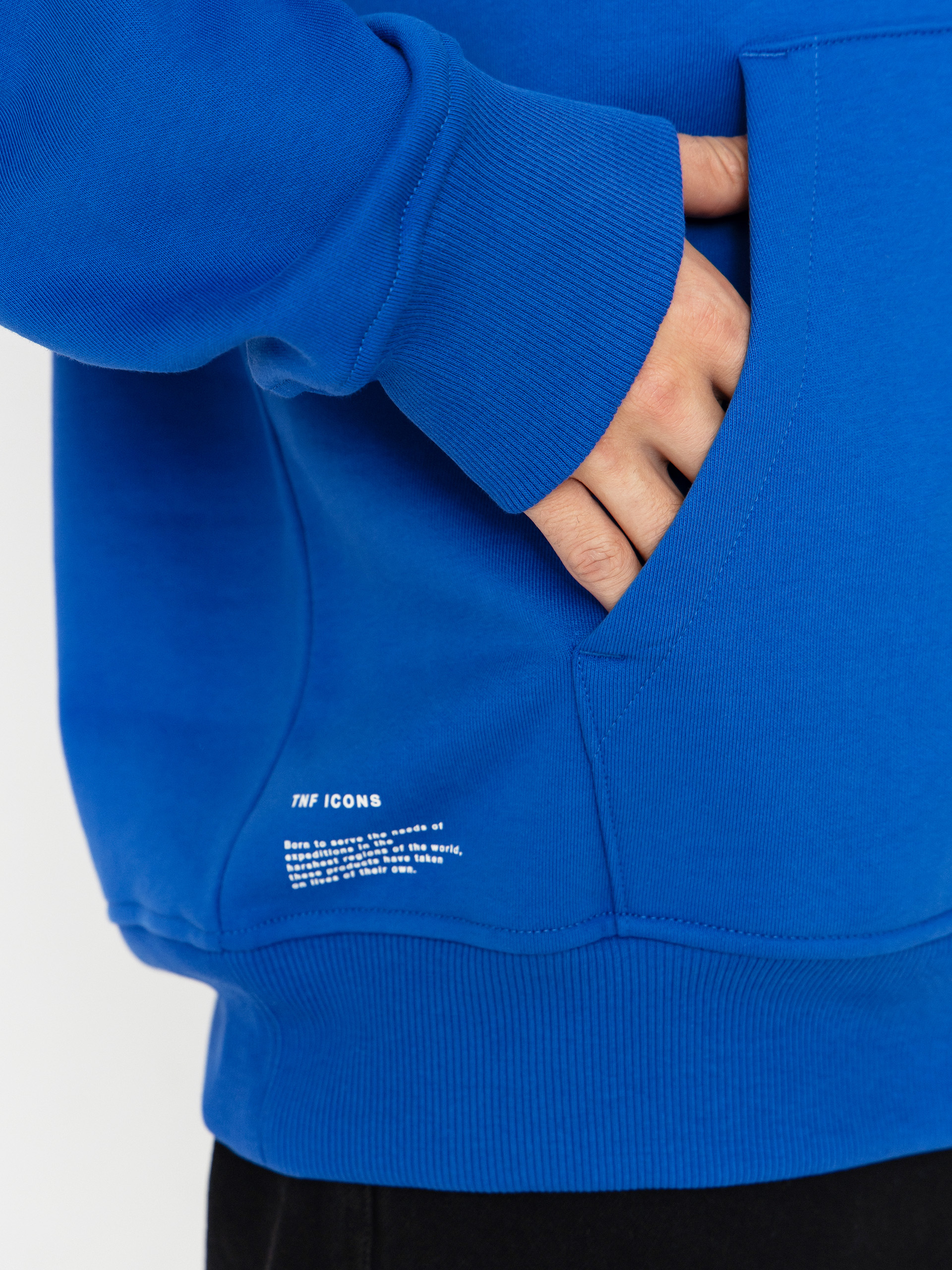 Hanorac cu glugă The North Face Icon Relaxed HD (tnf blue)