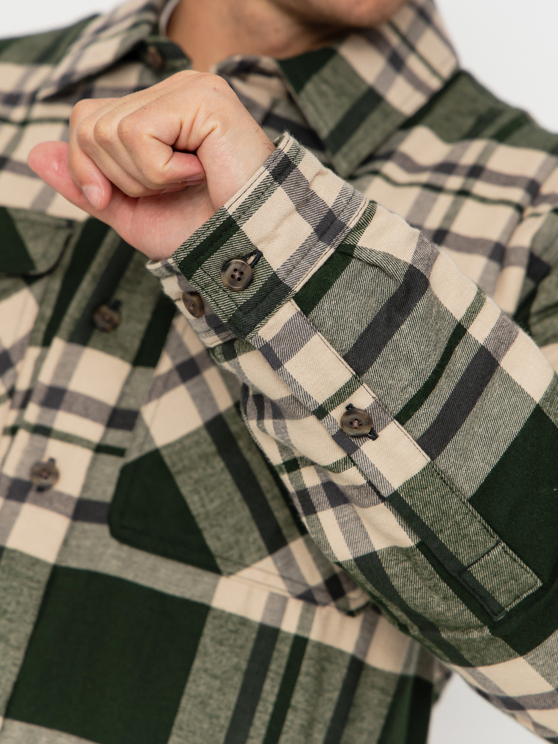 Cămașă Patagonia LW Insulated Fjord Flannel (ashore old growth green)