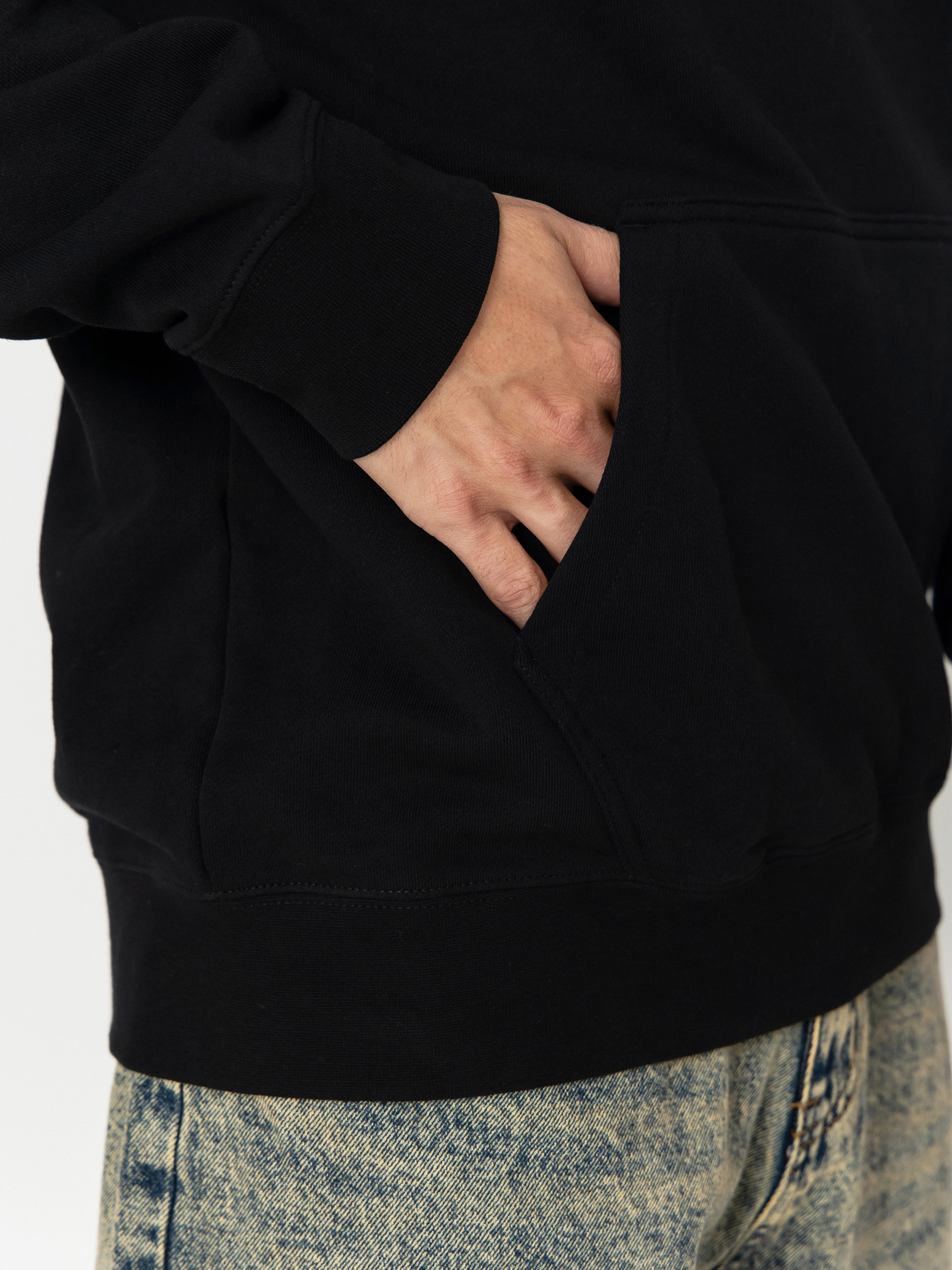 Hanorac cu glugă Fox Slogan HD (black)