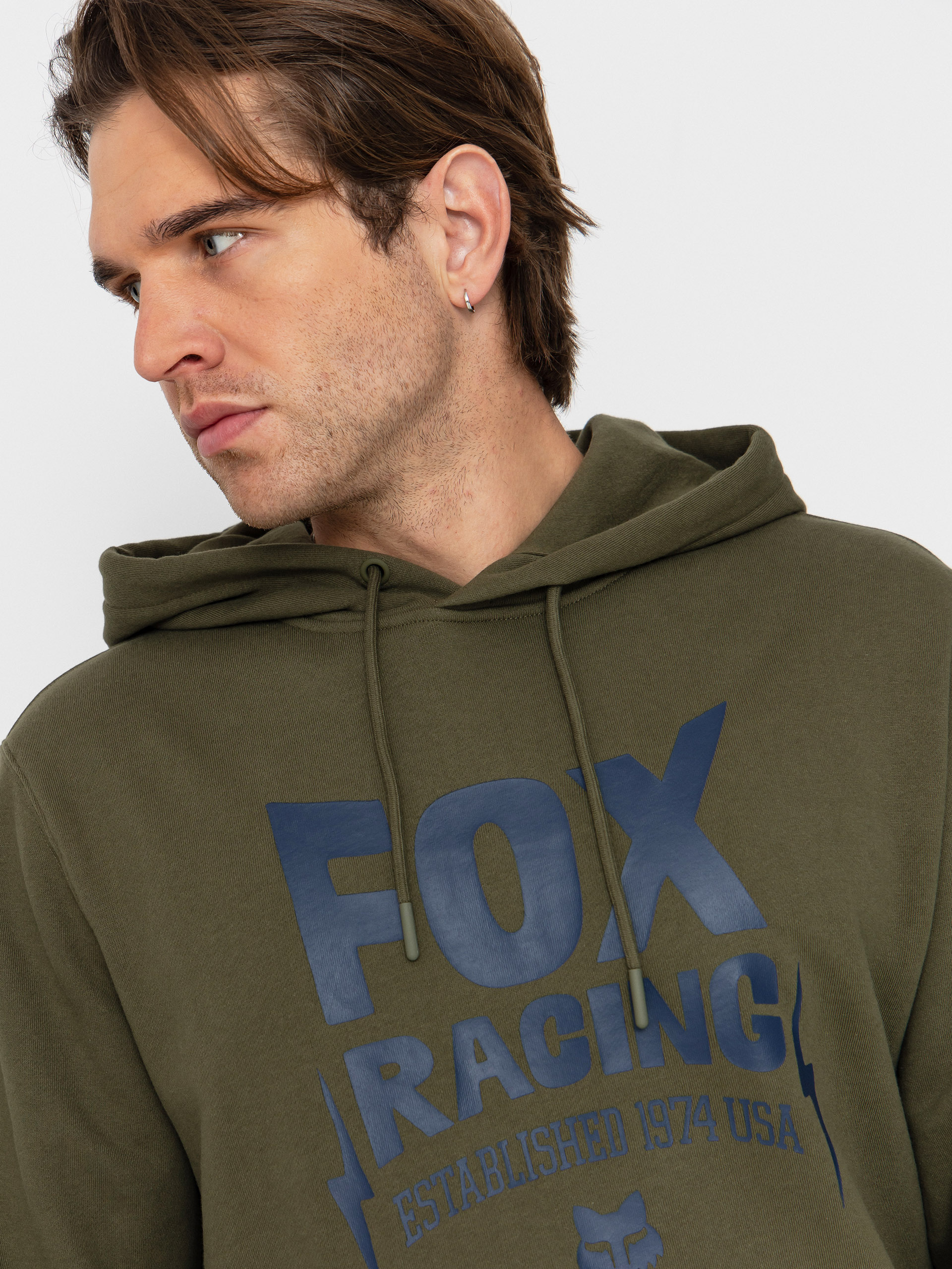 Hanorac cu glugă Fox Bolt HD (olive green)