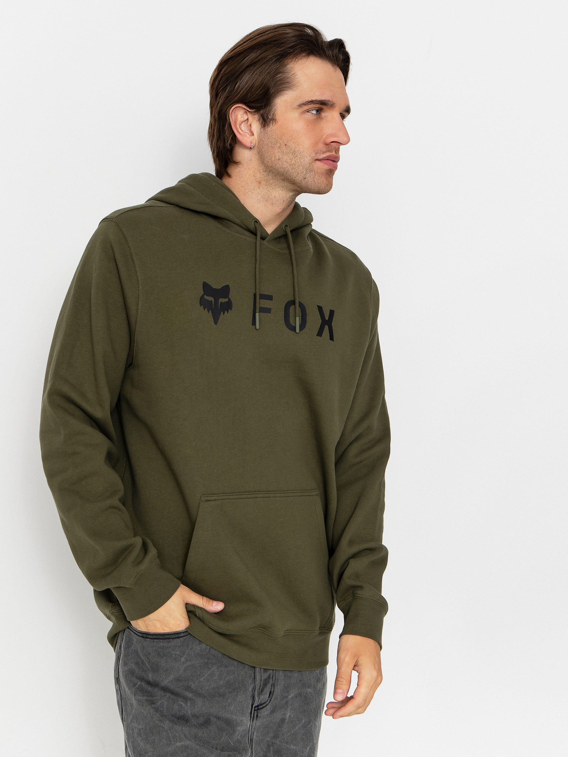Hanorac cu glugă Fox Absolute HD (olive green)