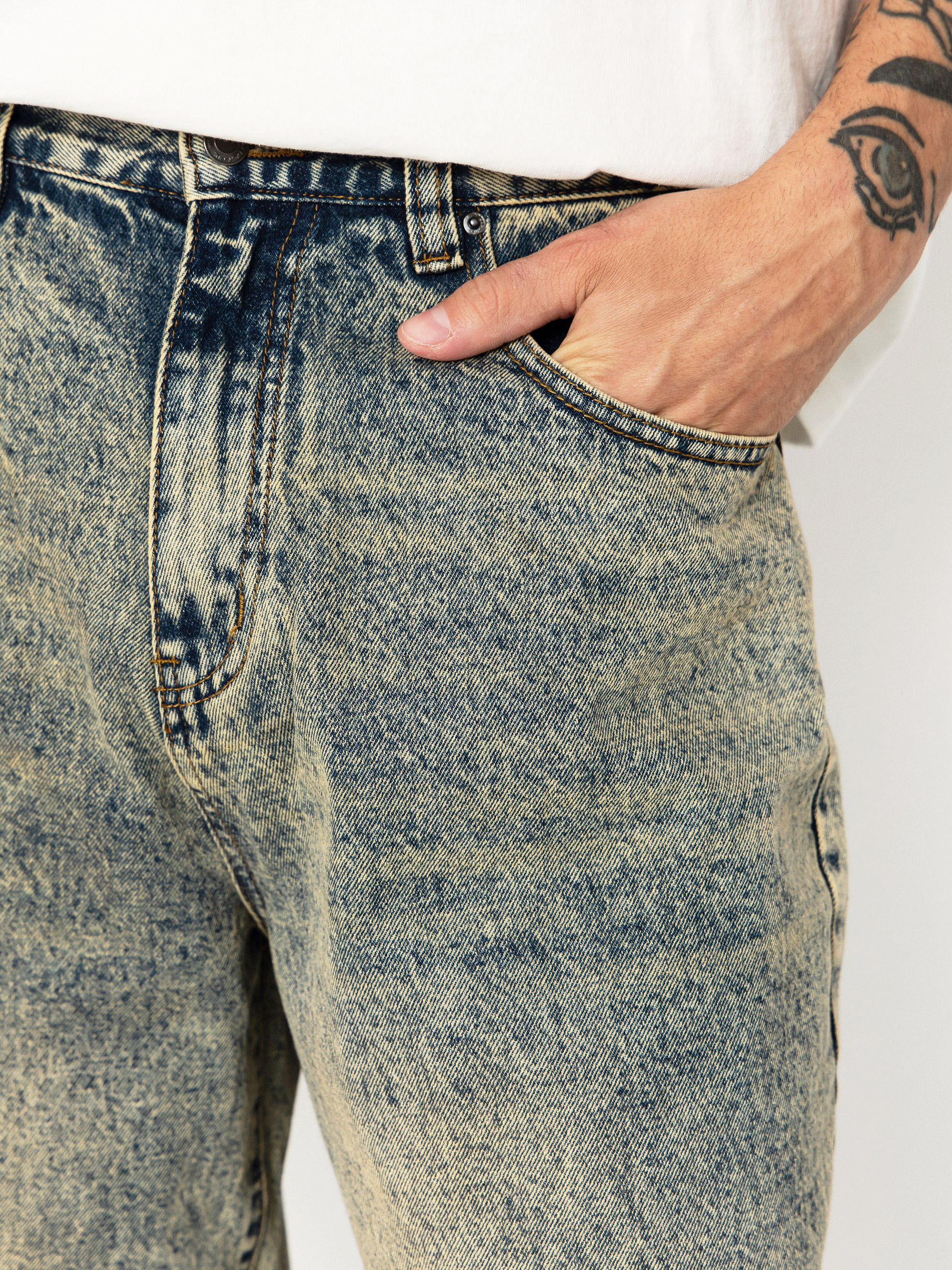 Pantaloni Wasted Paris Grant (acid blue)