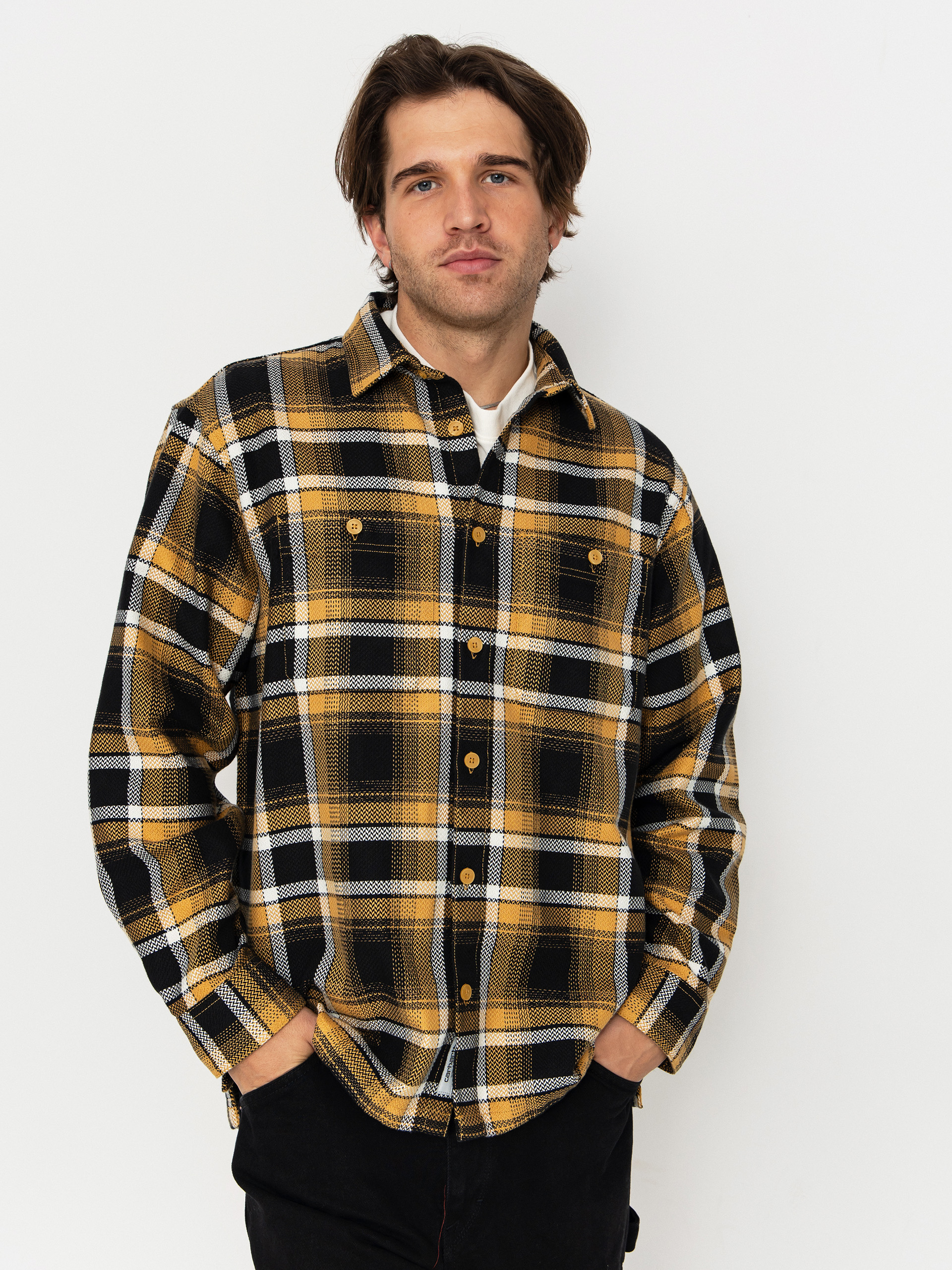 Cu0103mau0219u0103 Carhartt WIP Vaughn (vaughn check/dijon)