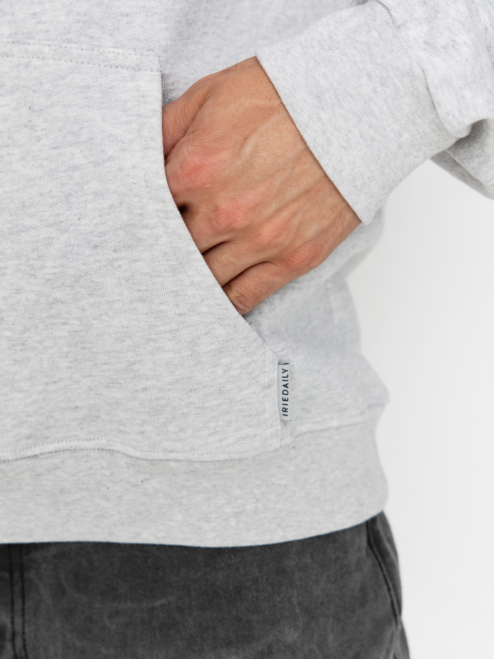 Hanorac cu glugă Iriedaily No Love HD (ash heather)