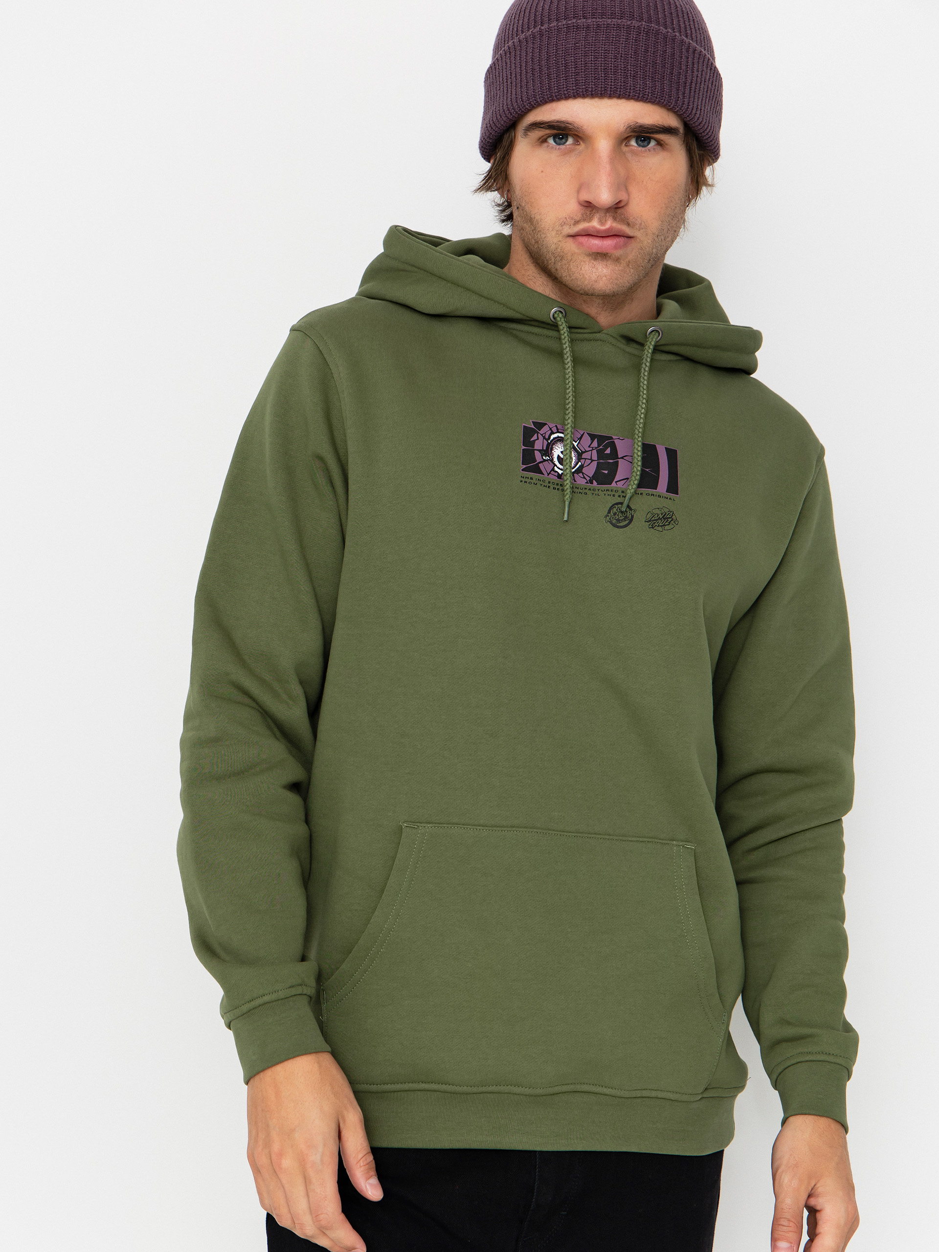 Hanorac Santa Cruz Roskopp Dissect Strip (dark moss)