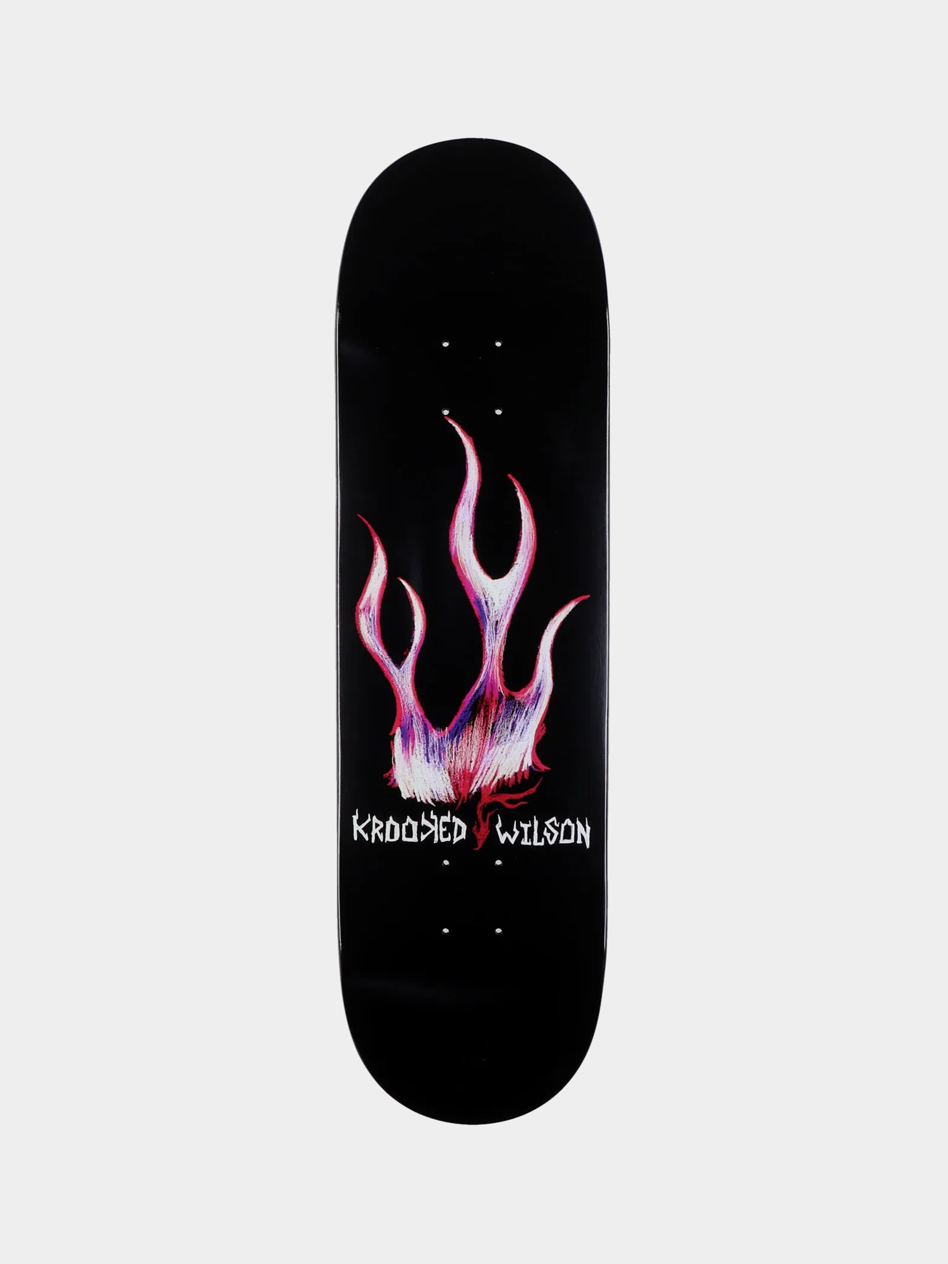 Placă Krooked Wilson Flame (black)