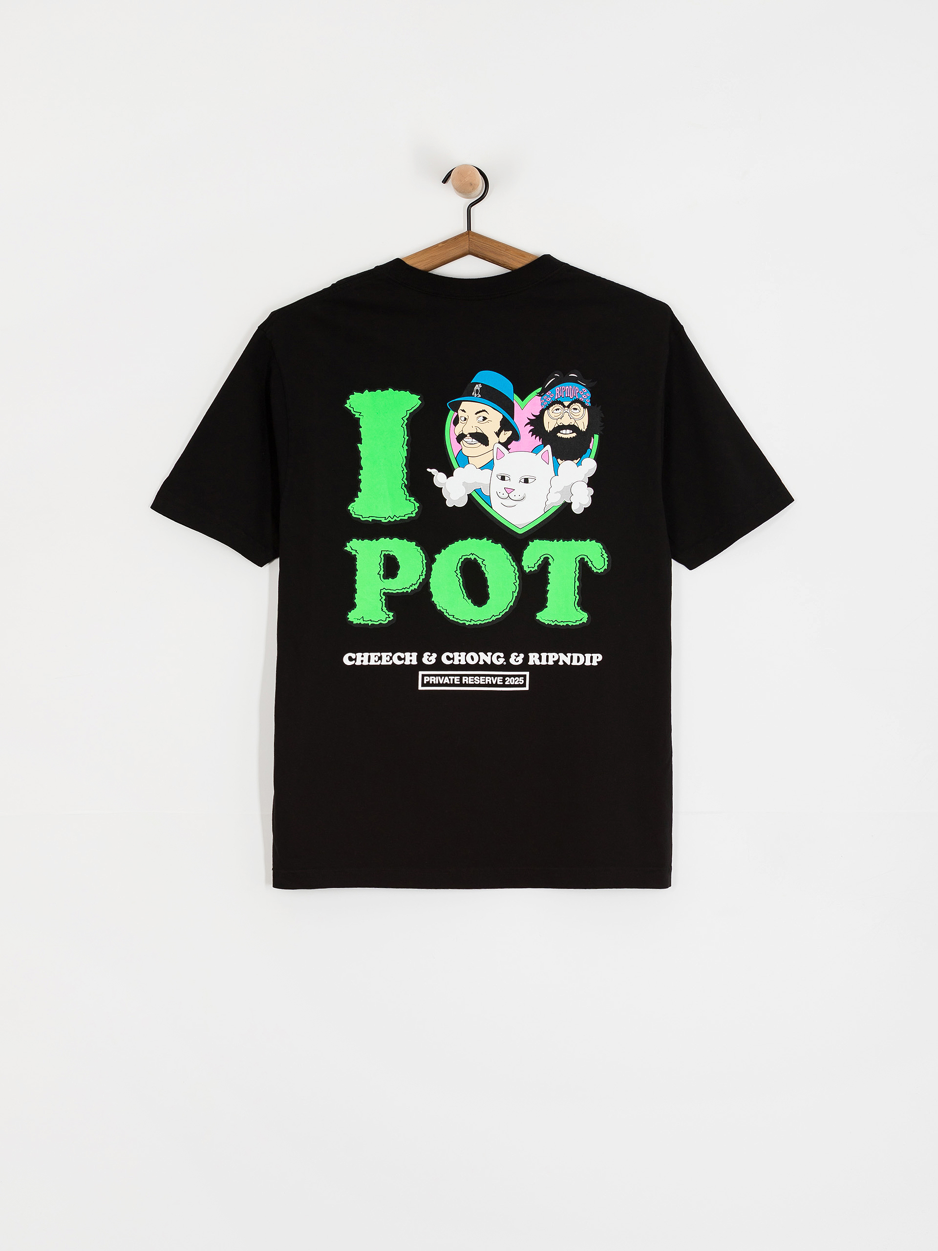 Tricou RipNDip I Love Pot (black)