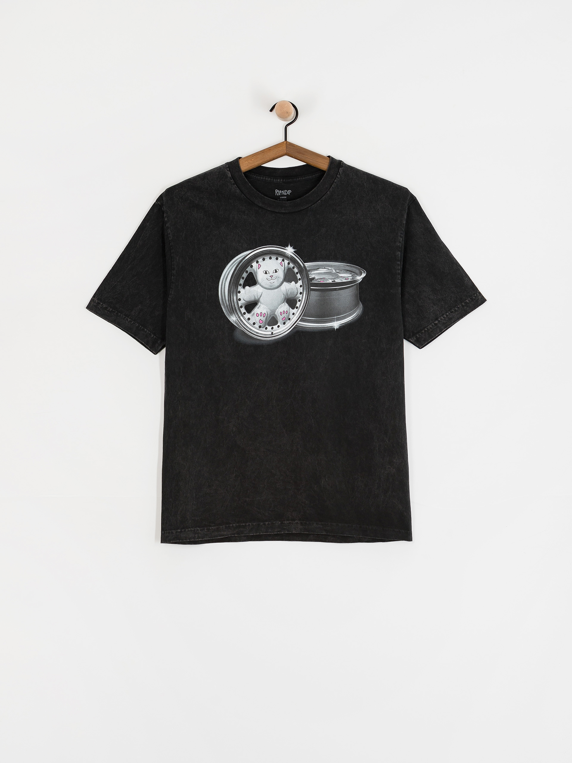 Tricou RipNDip Nerm Wheels (black vintage wash)