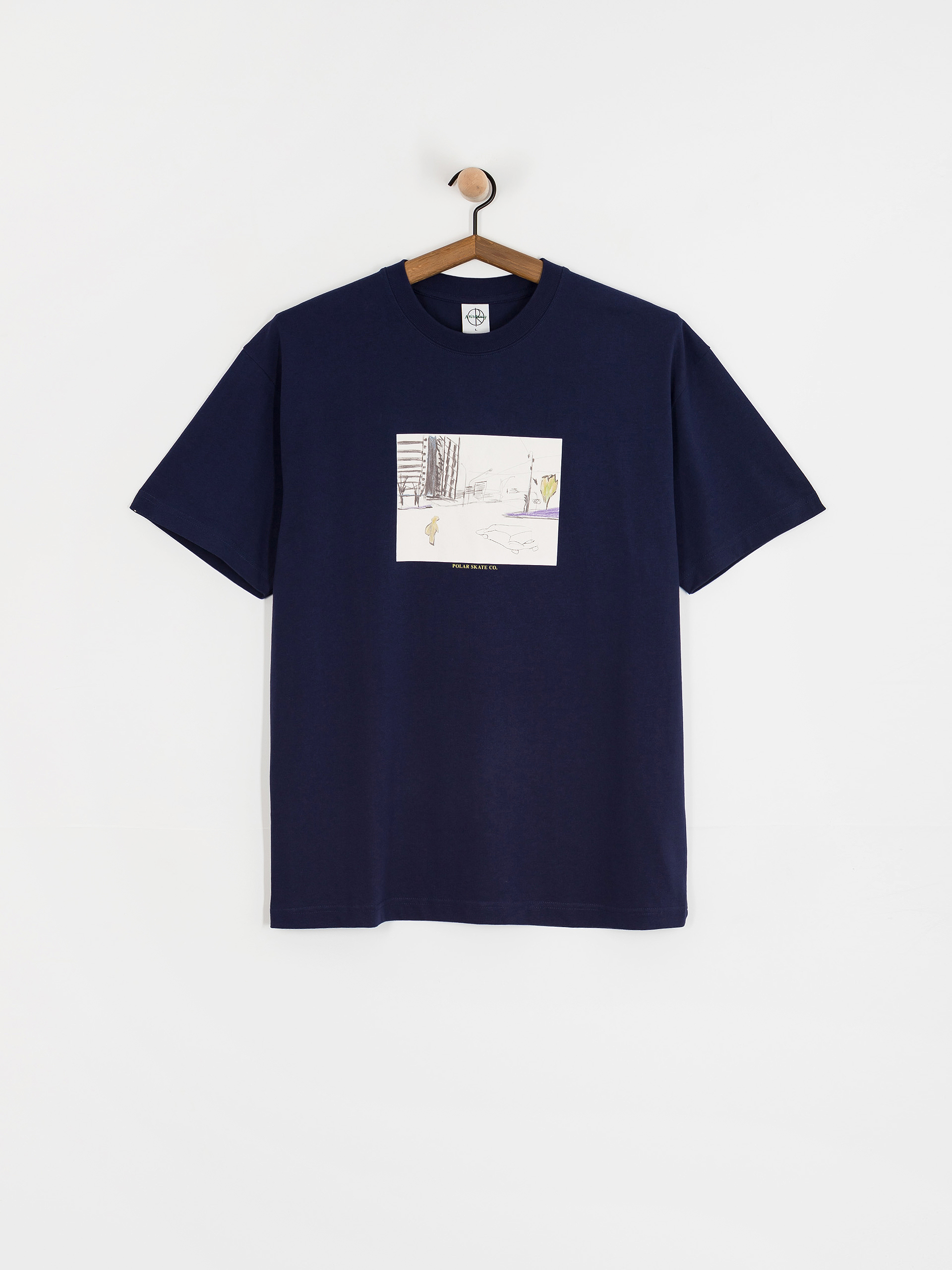 Tricou Polar Skate Downtown (dark blue)