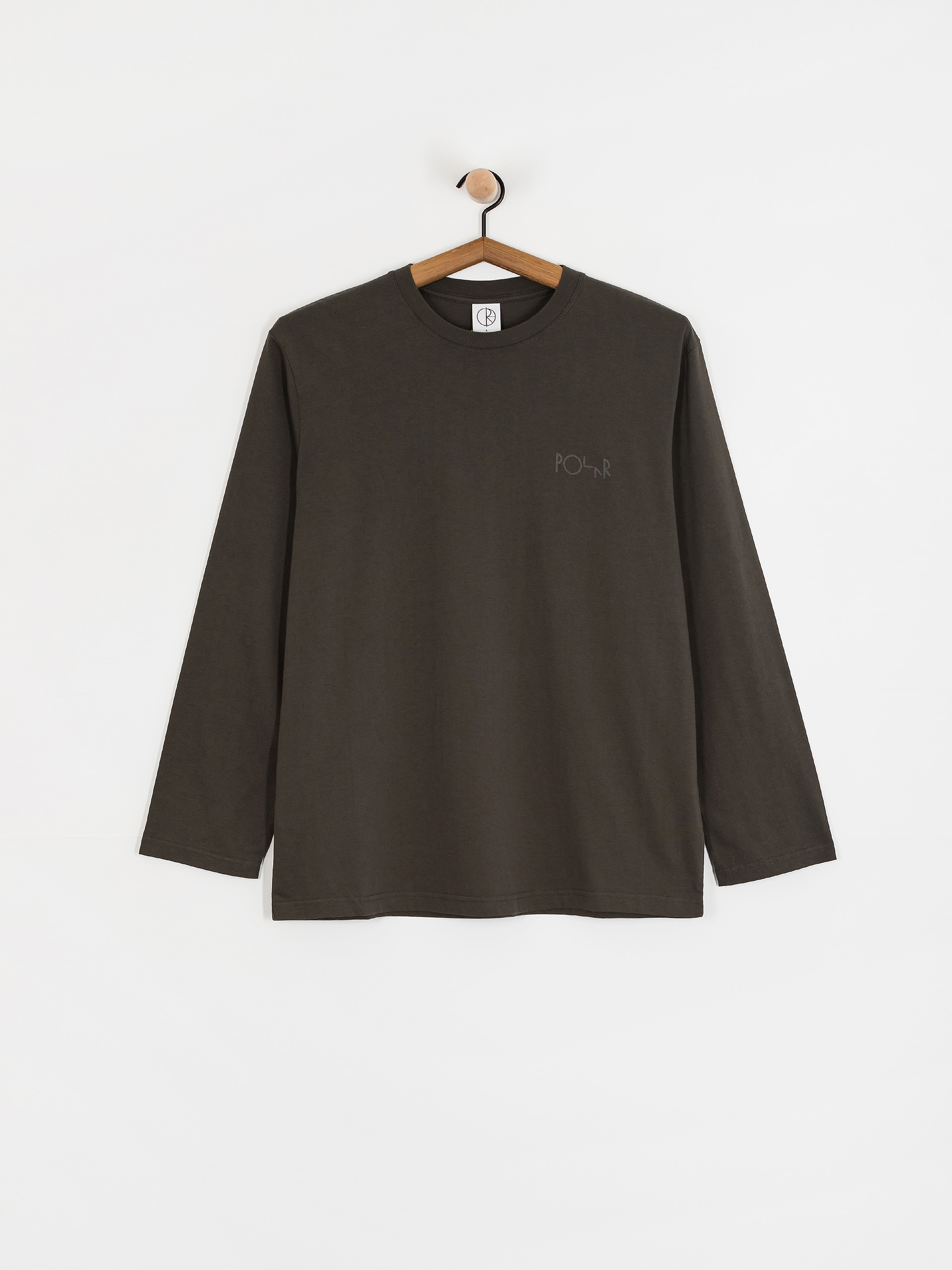 Longsleeve Polar Skate Steve Stroke Logo (dirty black)