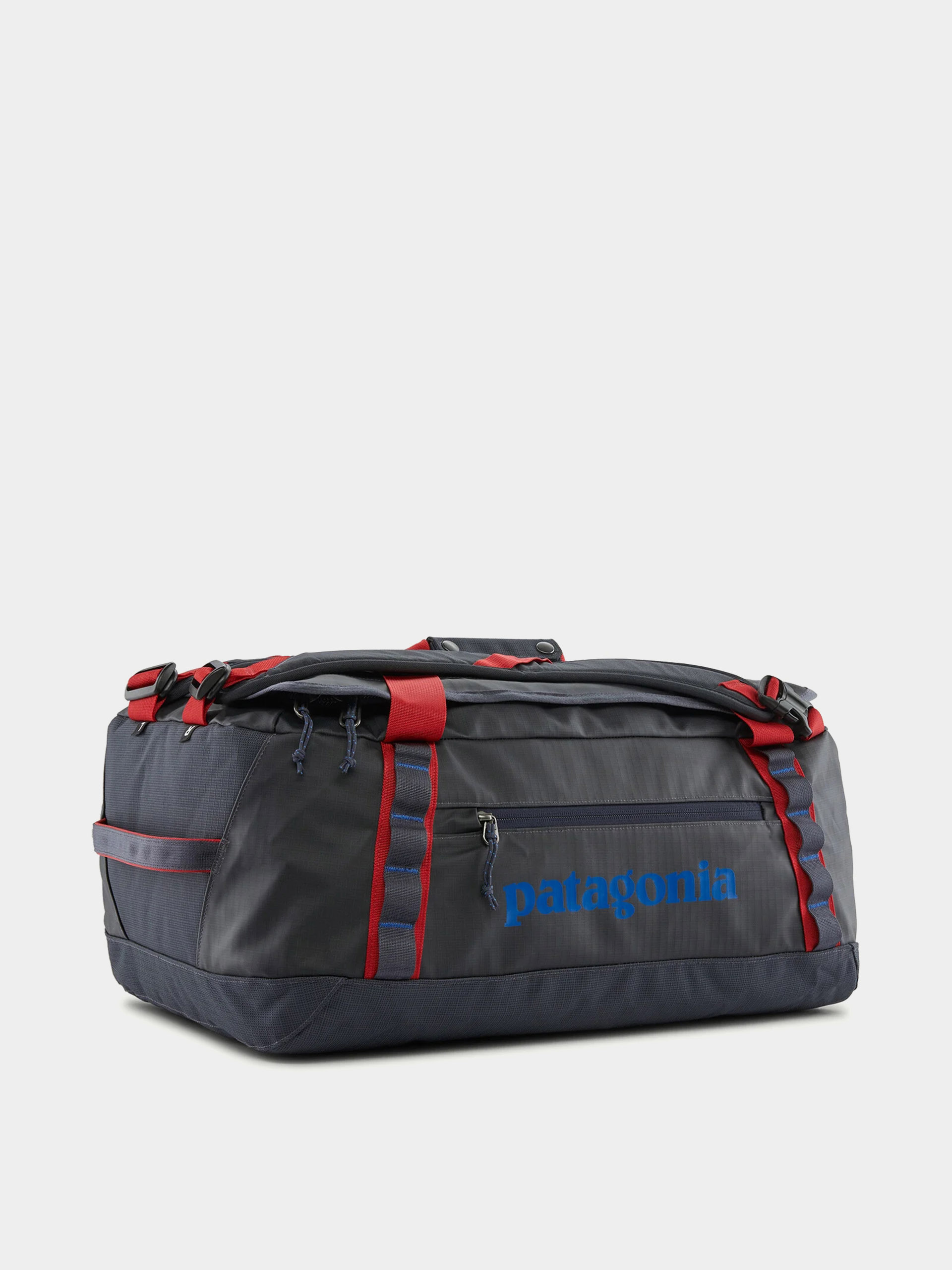 Geantă Patagonia Black Hole Duffel 40L (smolder blue w/amanita red)