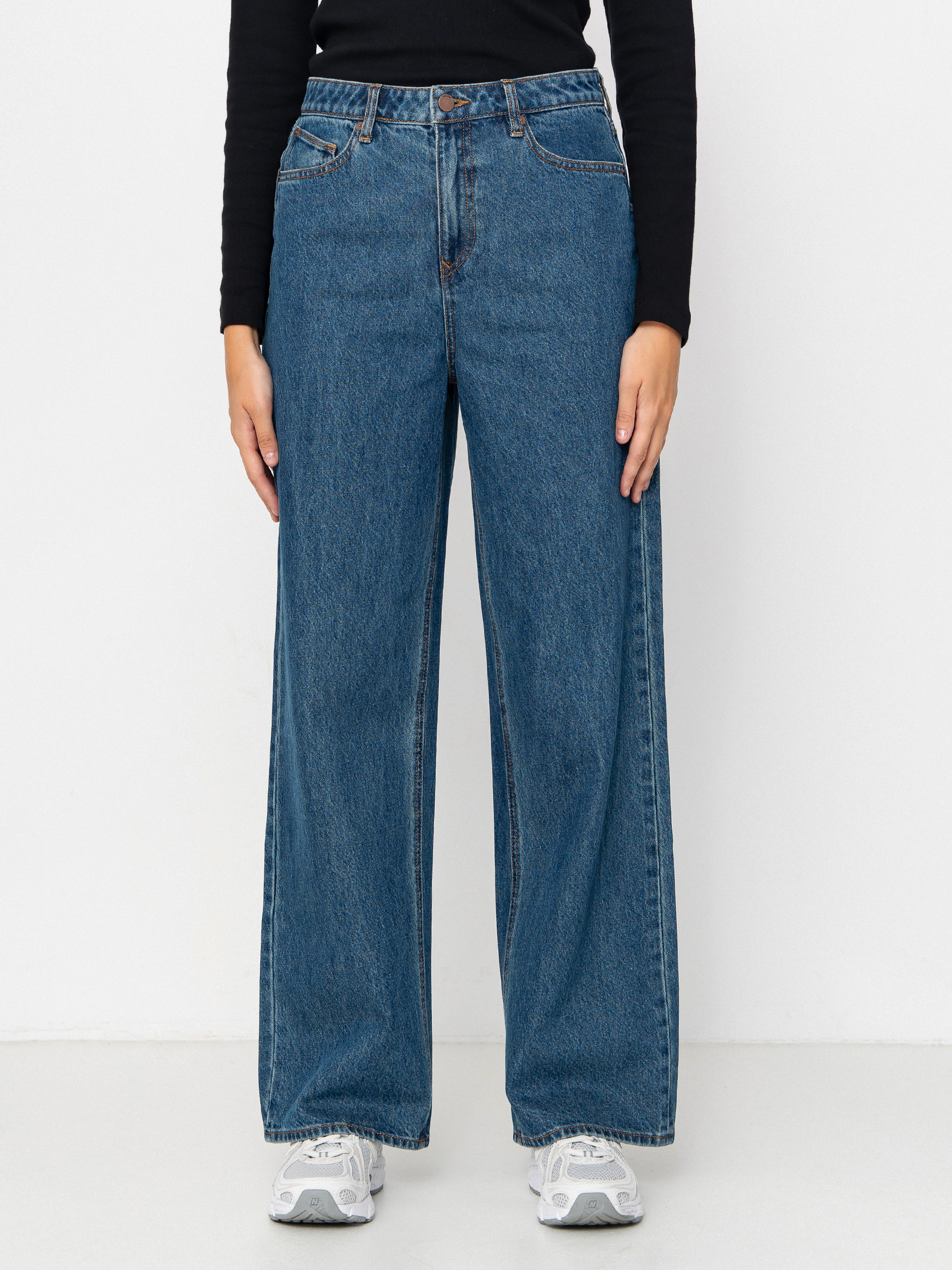 Pantaloni Volcom Stoned Bf Hirise Wmn (indigo ridge wash)