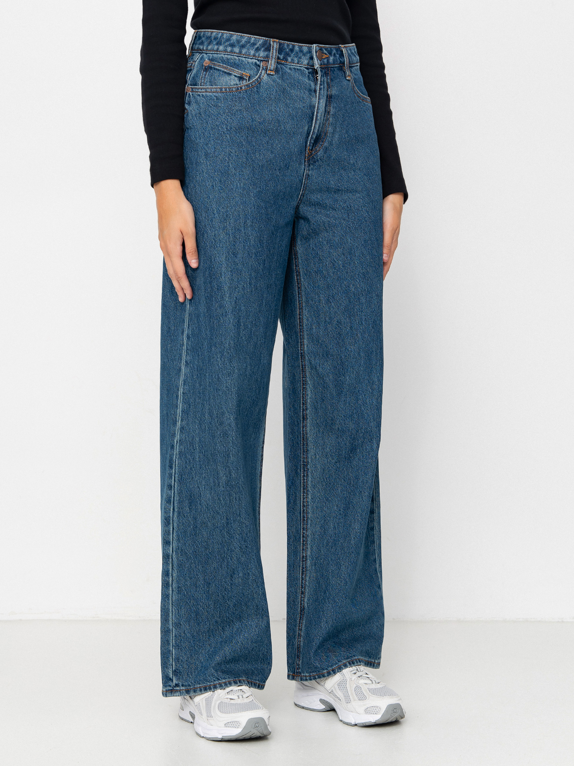 Pantaloni Volcom Stoned Bf Hirise Wmn (indigo ridge wash)