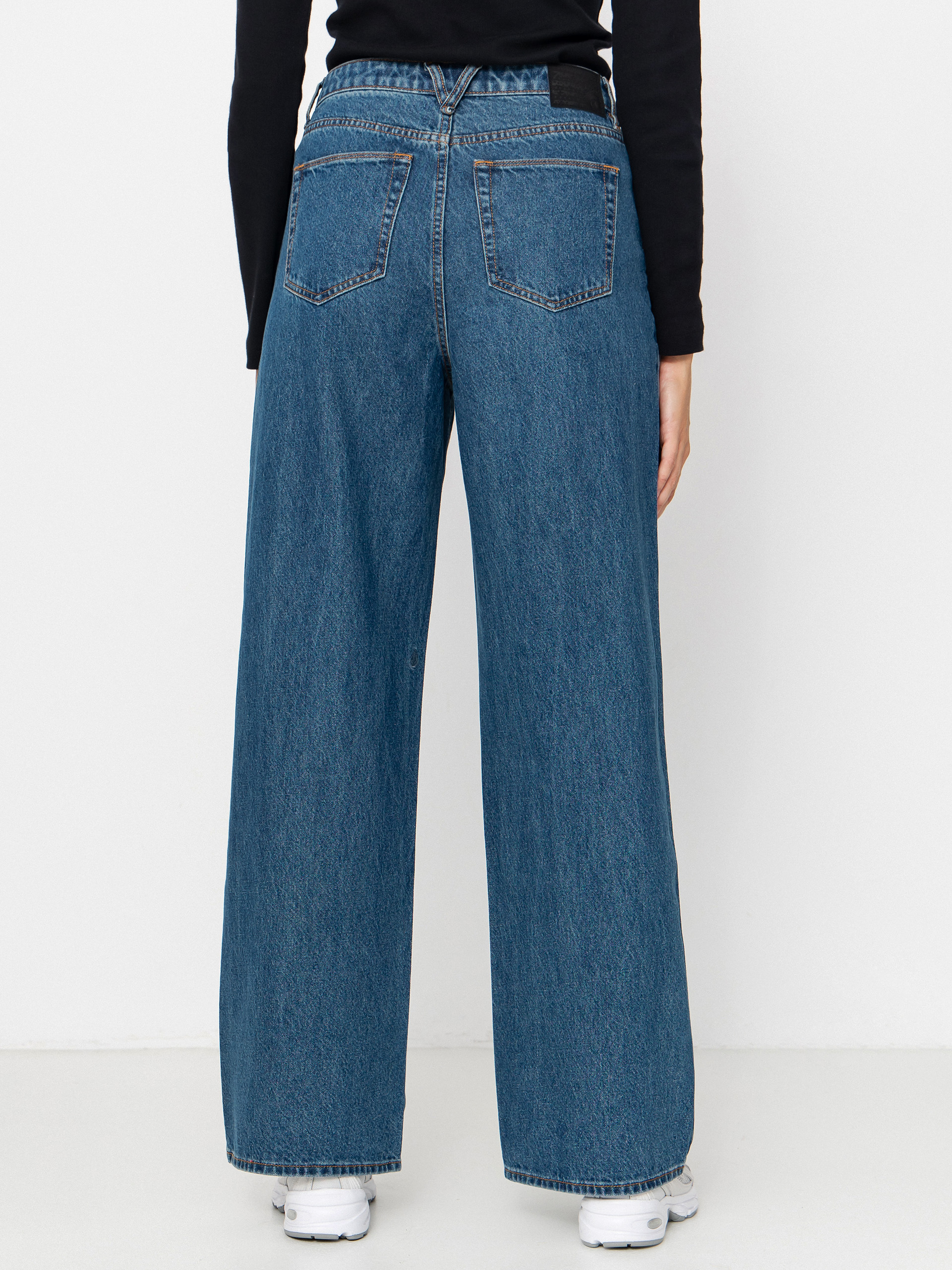 Pantaloni Volcom Stoned Bf Hirise Wmn (indigo ridge wash)