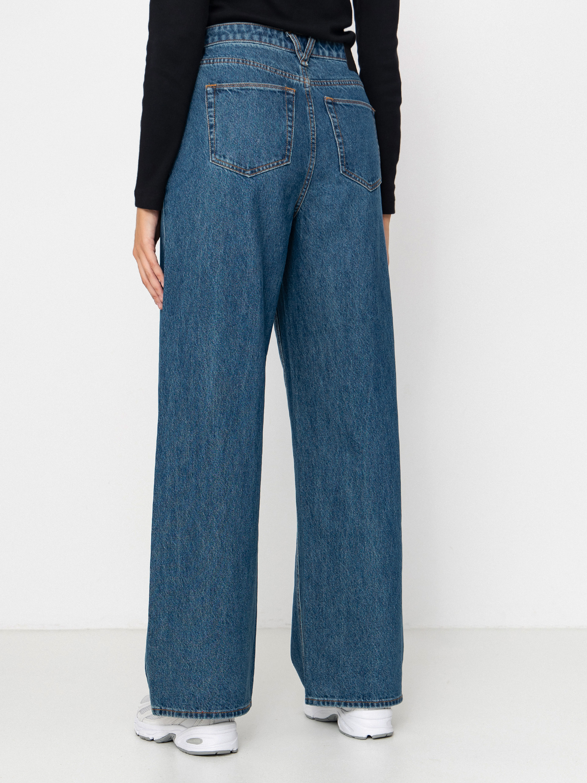 Pantaloni Volcom Stoned Bf Hirise Wmn (indigo ridge wash)