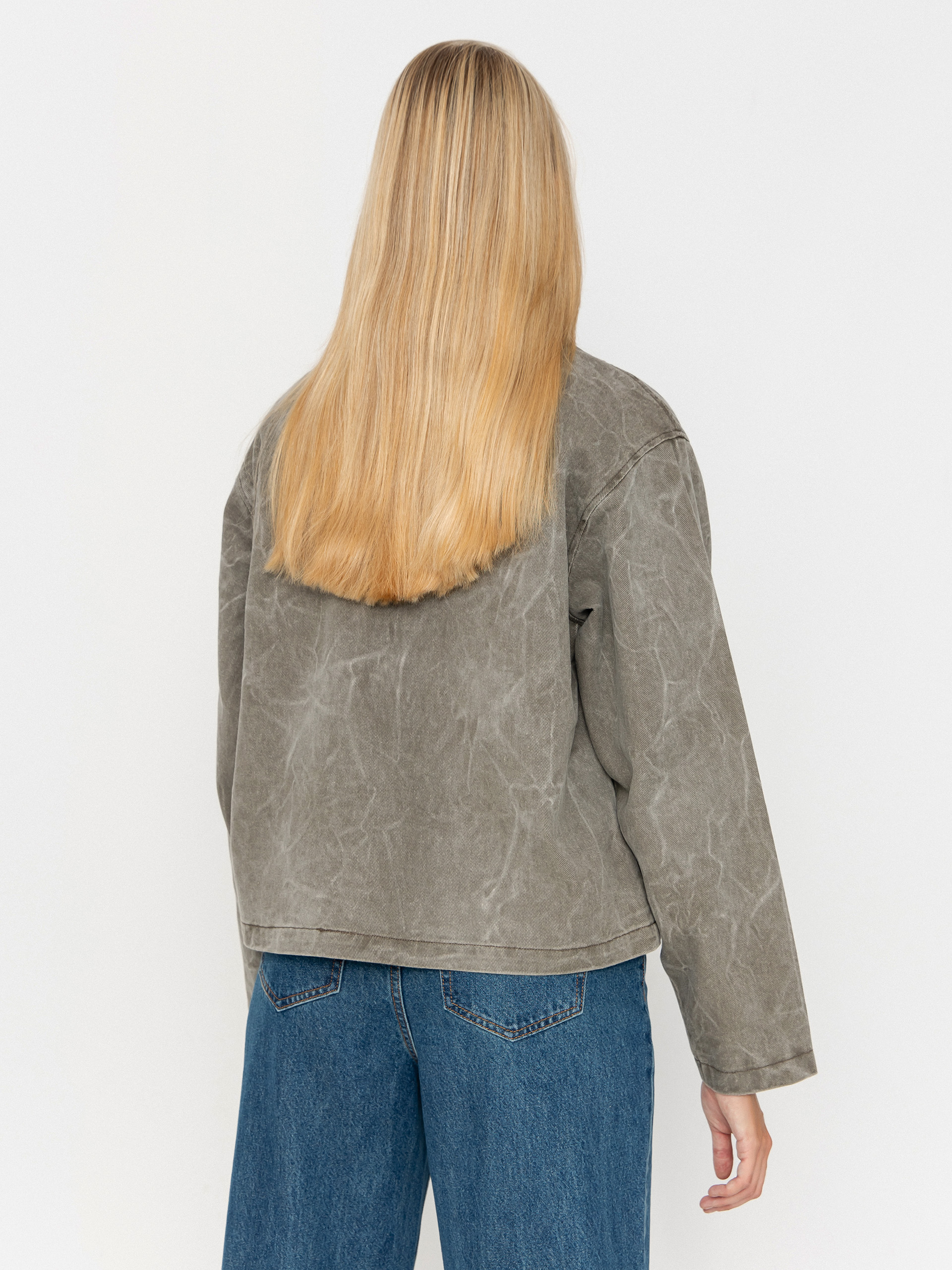 Geacă OBEY Donovan Zip Wmn (major brown wrinkle wash)