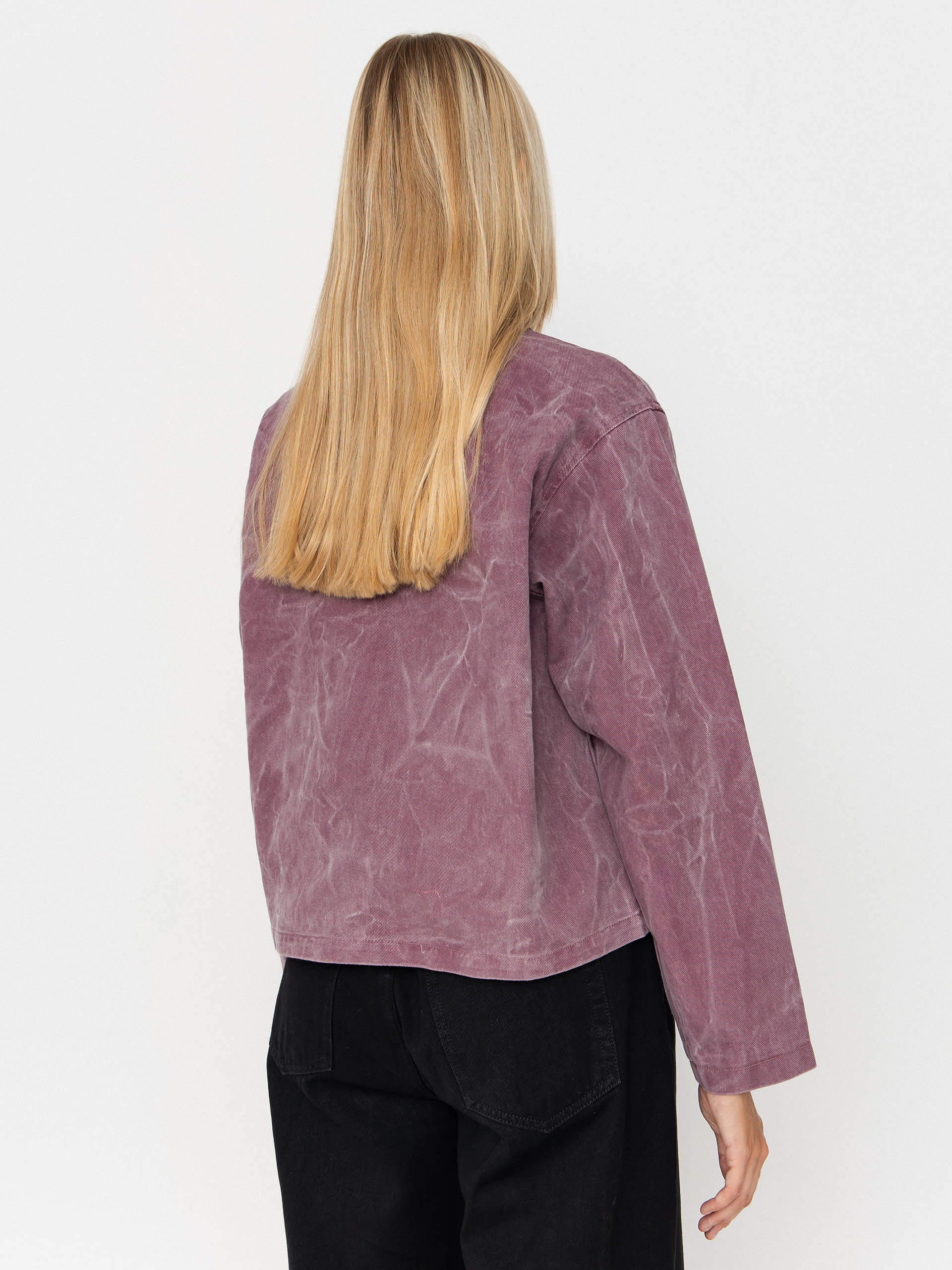 Geacă OBEY Donovan Zip Wmn (tulip wrinkle wash)