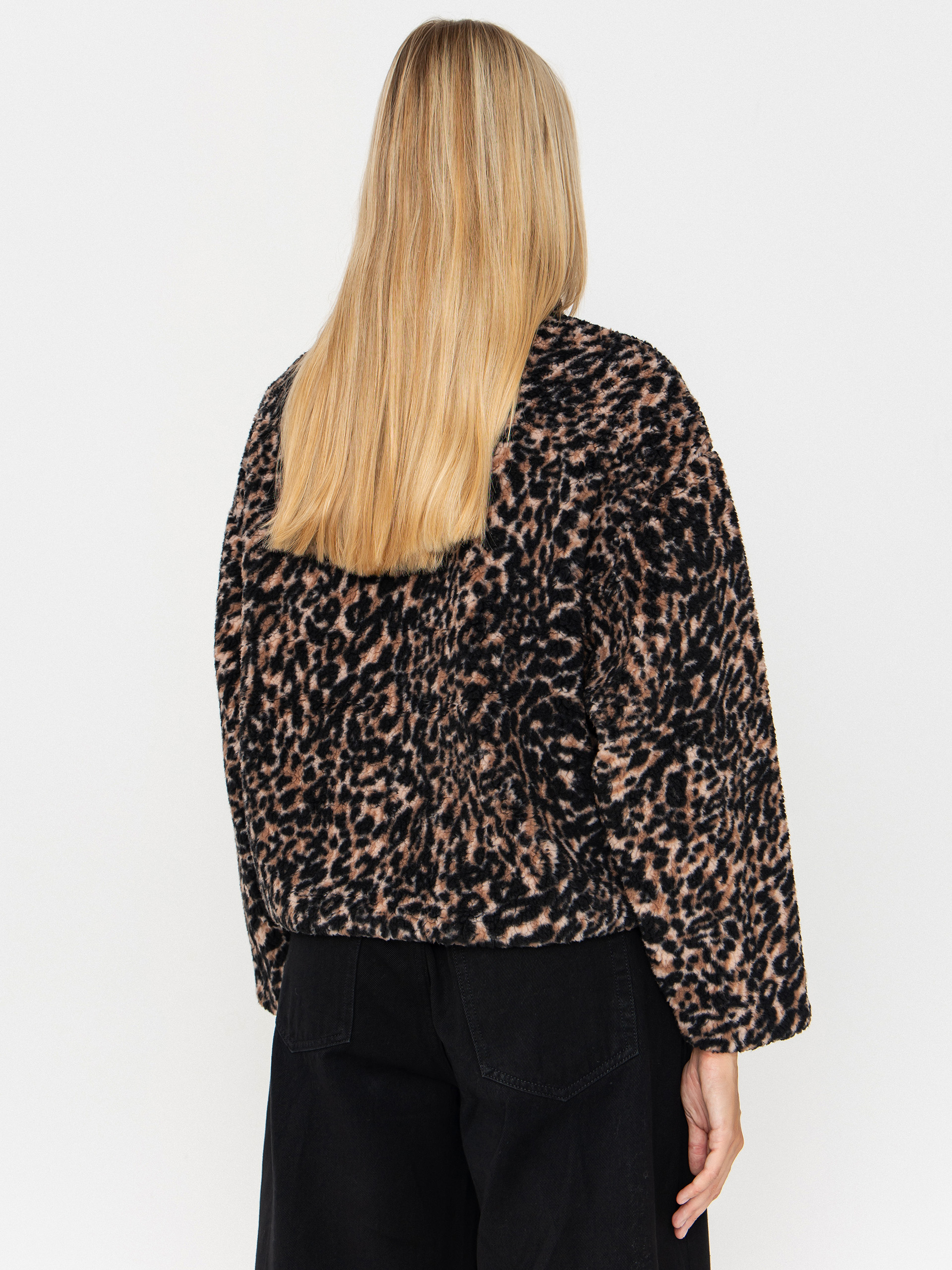 Hanorac Volcom Wylding Out Sherpa Wmn (animal print)